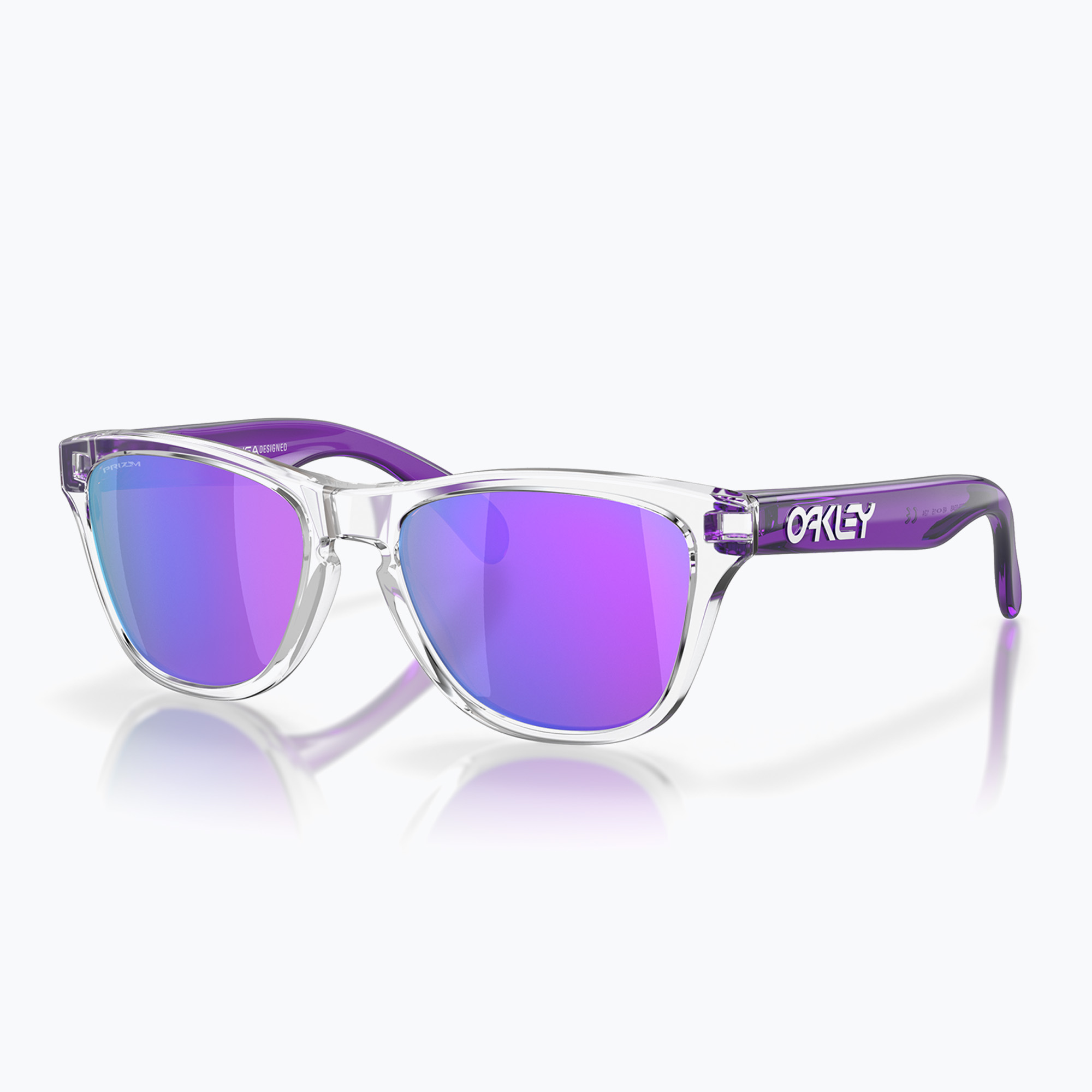 Okulary przeciwsłoneczne dziecięce Oakley Frogskins XXS clear/prizm violet 