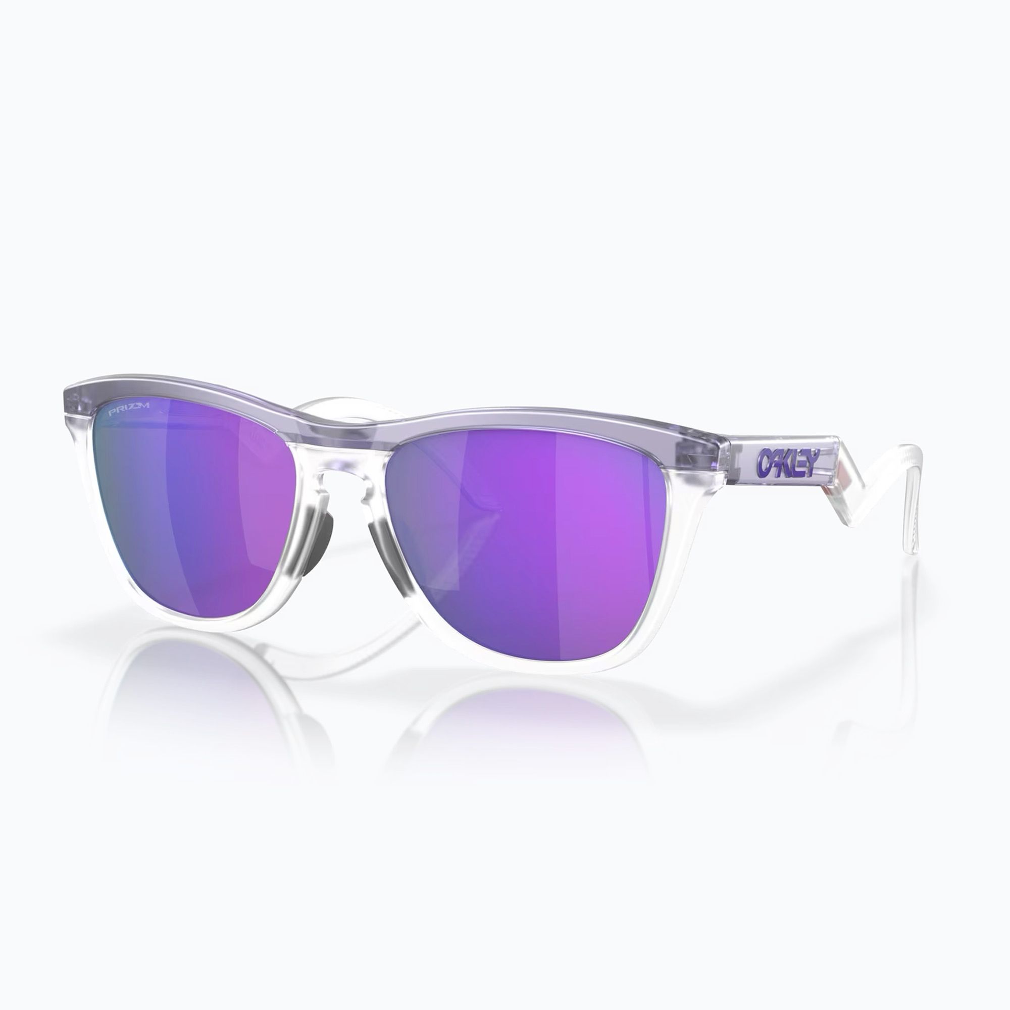 Okulary przeciwsłoneczne Oakley Frogskins Hybrid matte trans lilac/clear prizm violet 