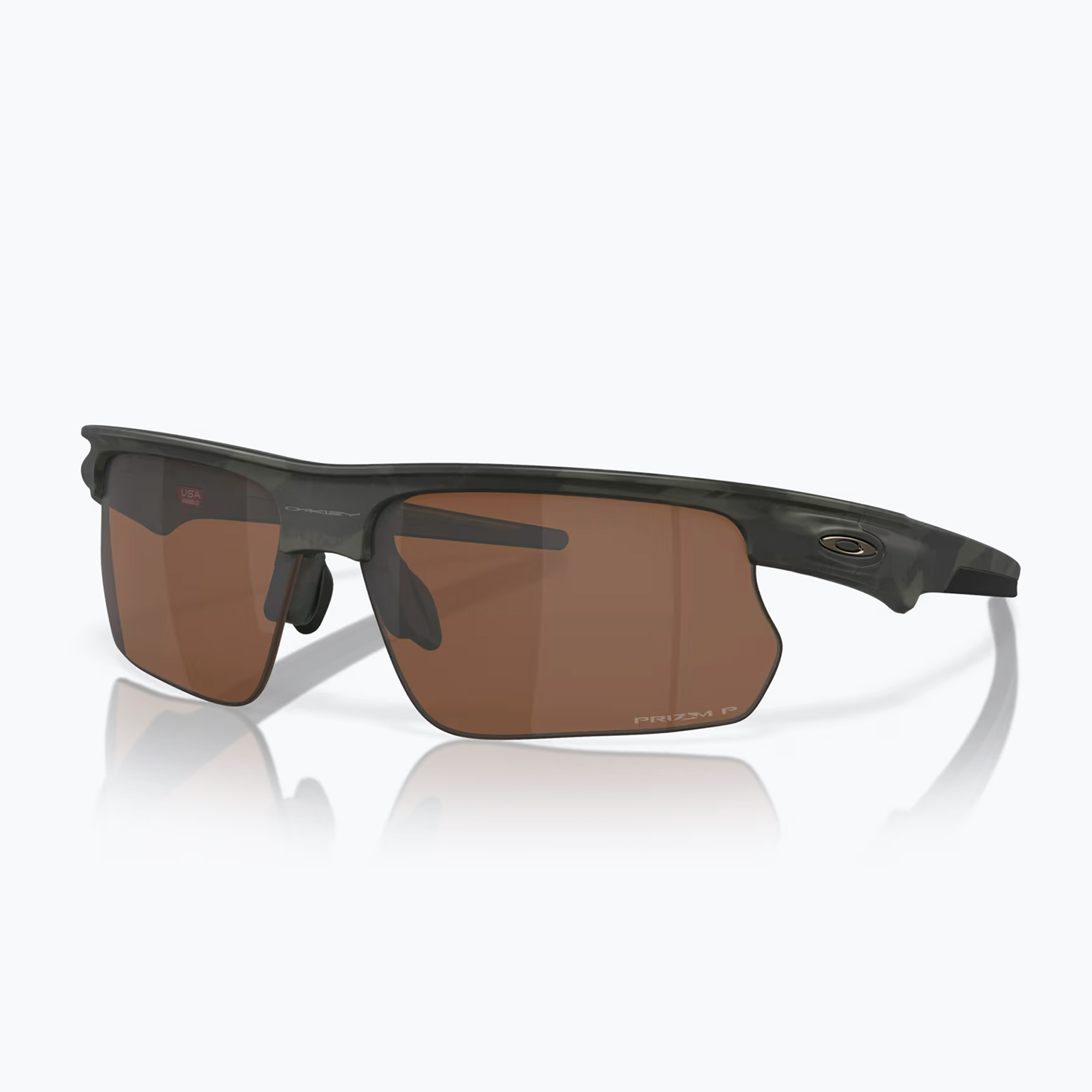 Okulary przeciwsłoneczne Oakley Bisphaera matte olive shadow camo/prizm tungsten polarized 