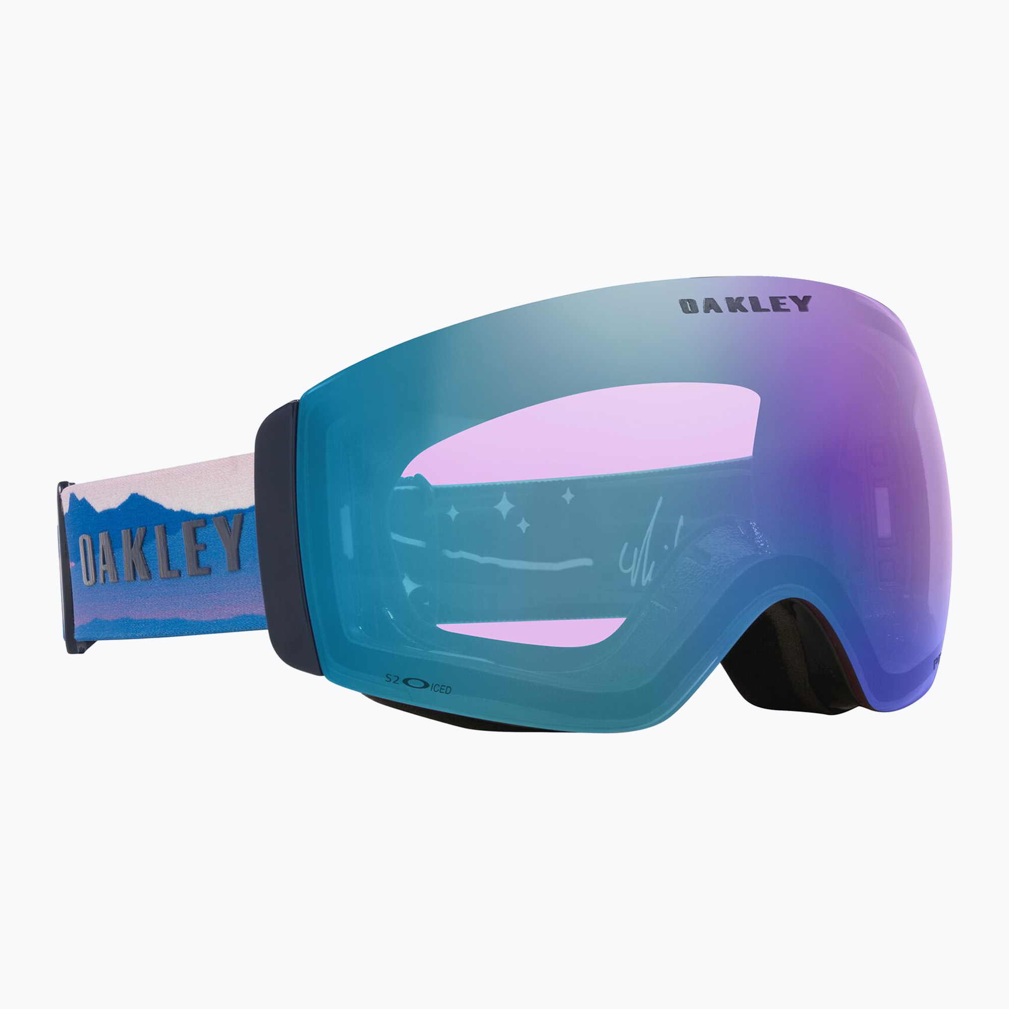 Скиорски очила Oakley Flight Deck Pro M Mikaela shiffrin sig/prizm iced/prizm sapphire
