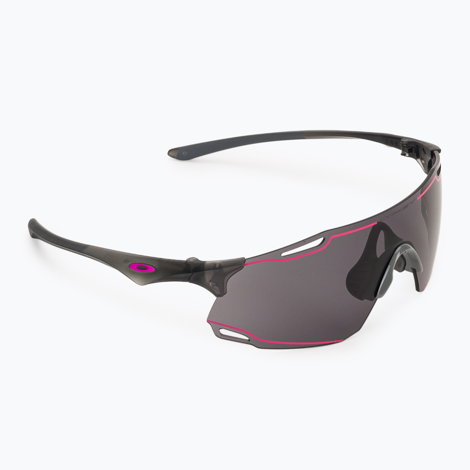 Слънчеви очила Oakley Cybr Dyno matte grey smoke/prizm grey with pink ink