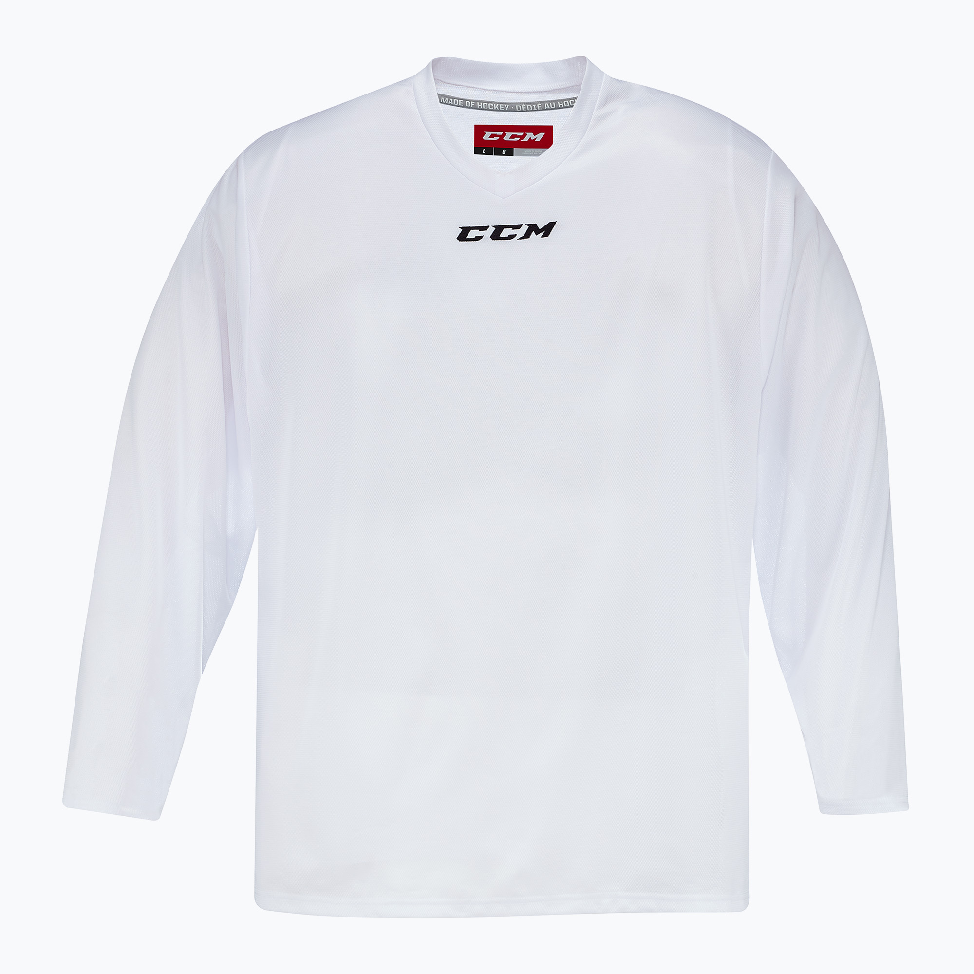 Longsleeve de hochei pentru copii CCM 5000 JR white