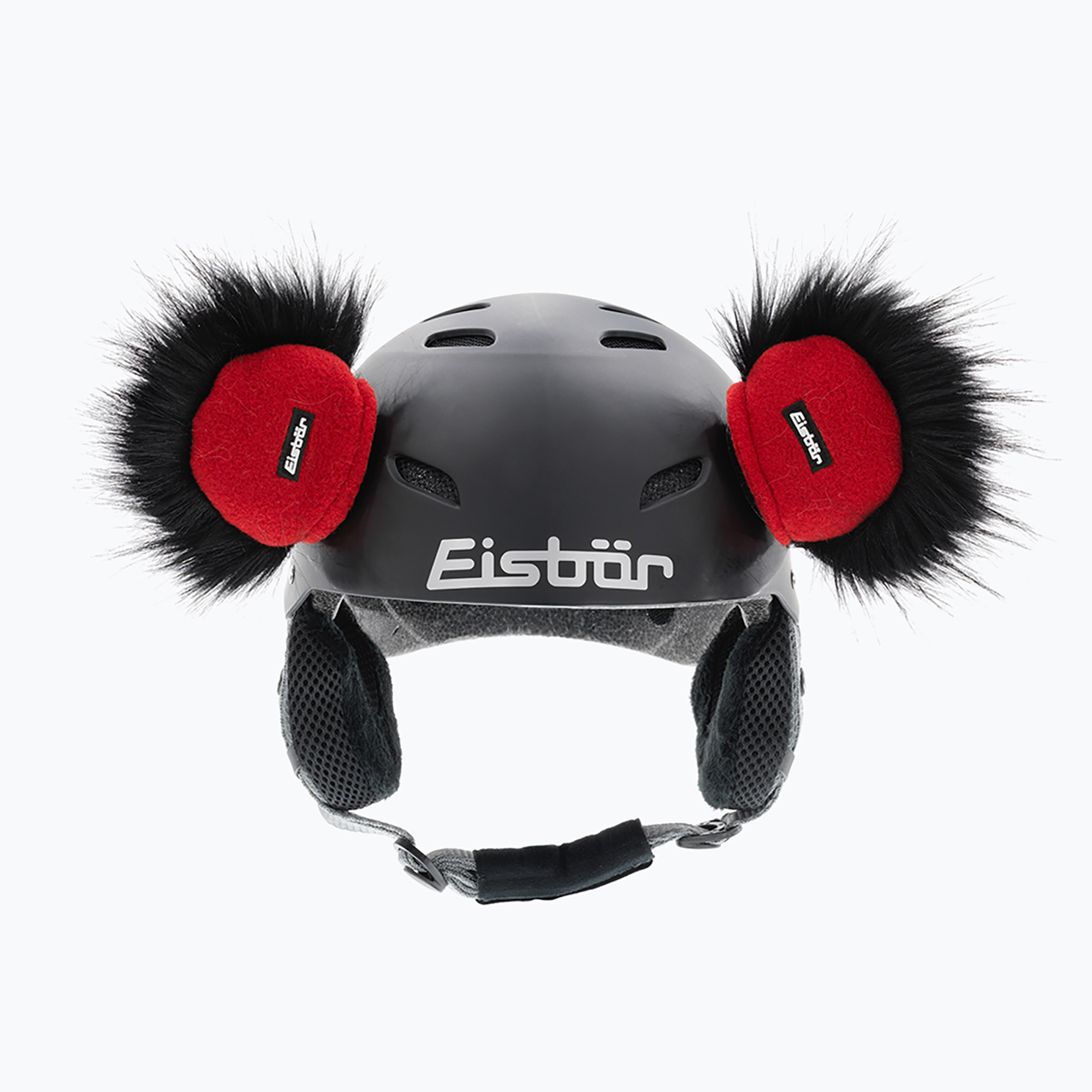 Urechi pentru cască Eisbar Teddy Ears black/red