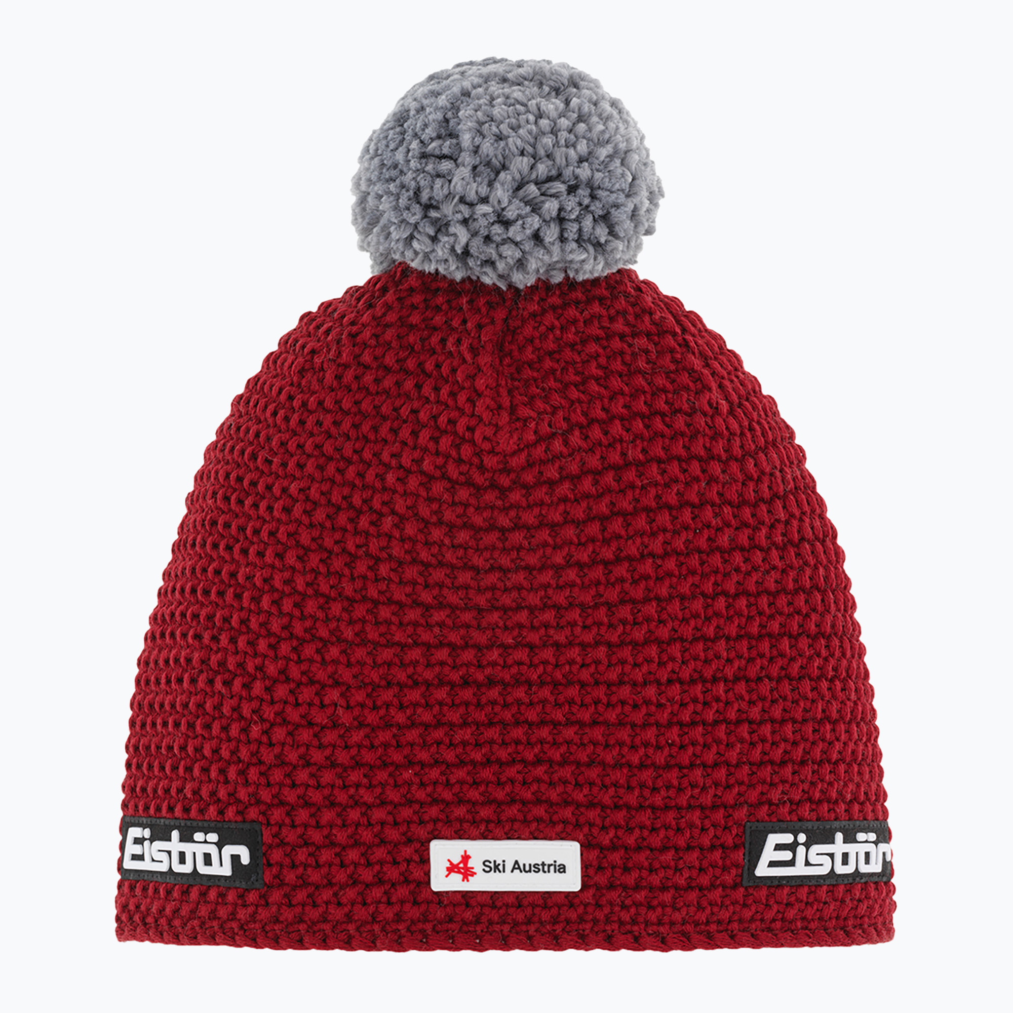 Czapka zimowa Eisbar Jamie Pompon Ska burgundy/graumele 