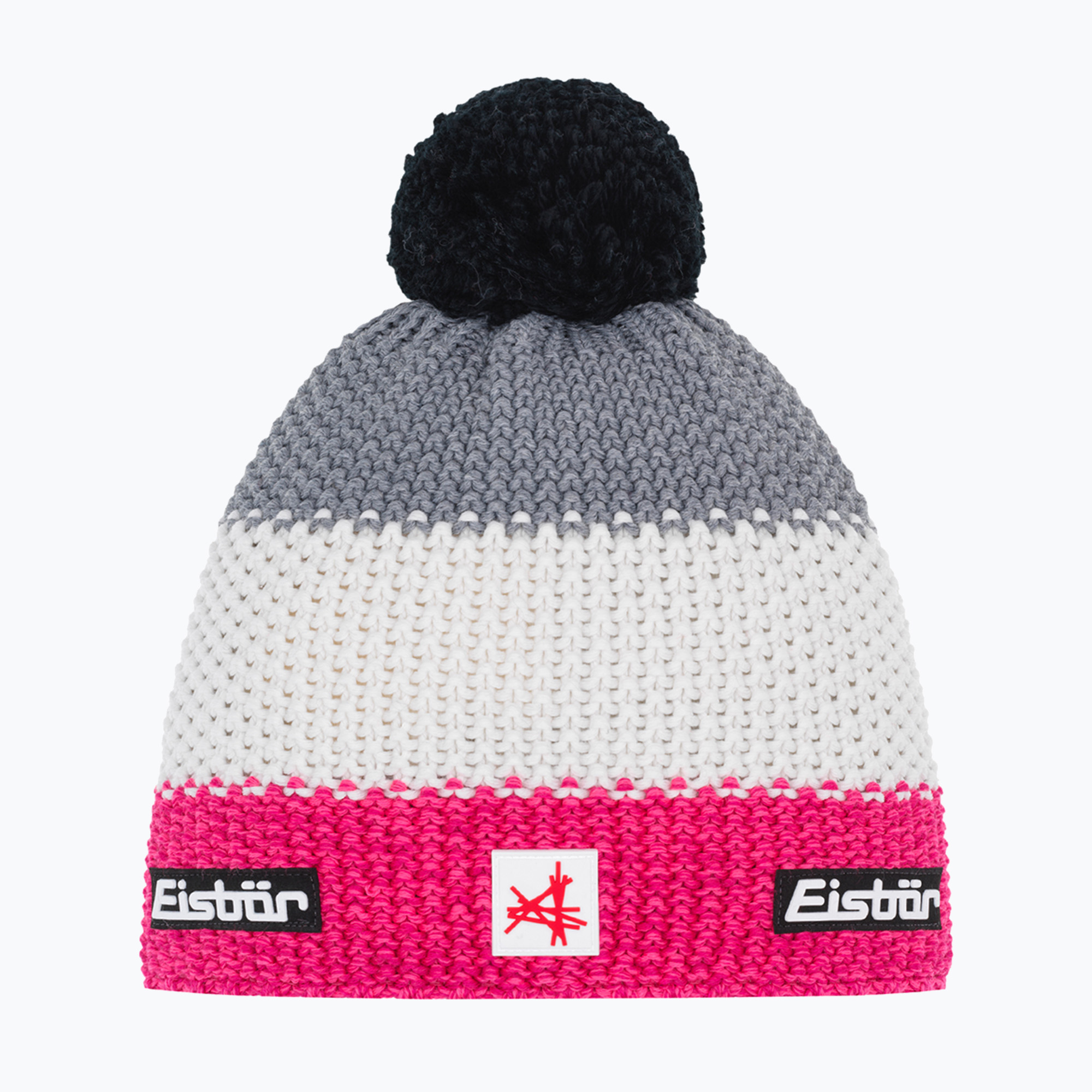 Czapka zimowa dziecięca Eisbar Stan Pompon SA pink meliert/white/graumele 
