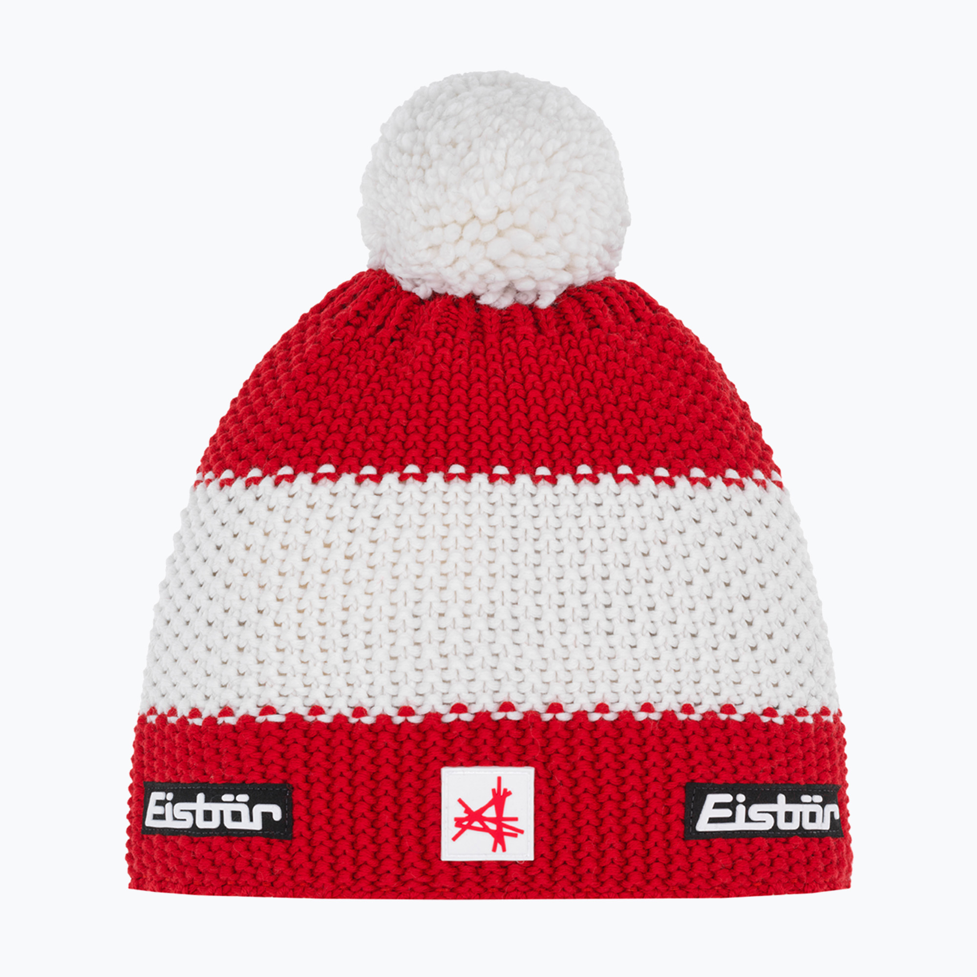 Czapka zimowa dziecięca Eisbar Stan Pompon SA ketchup/white/ketchup 