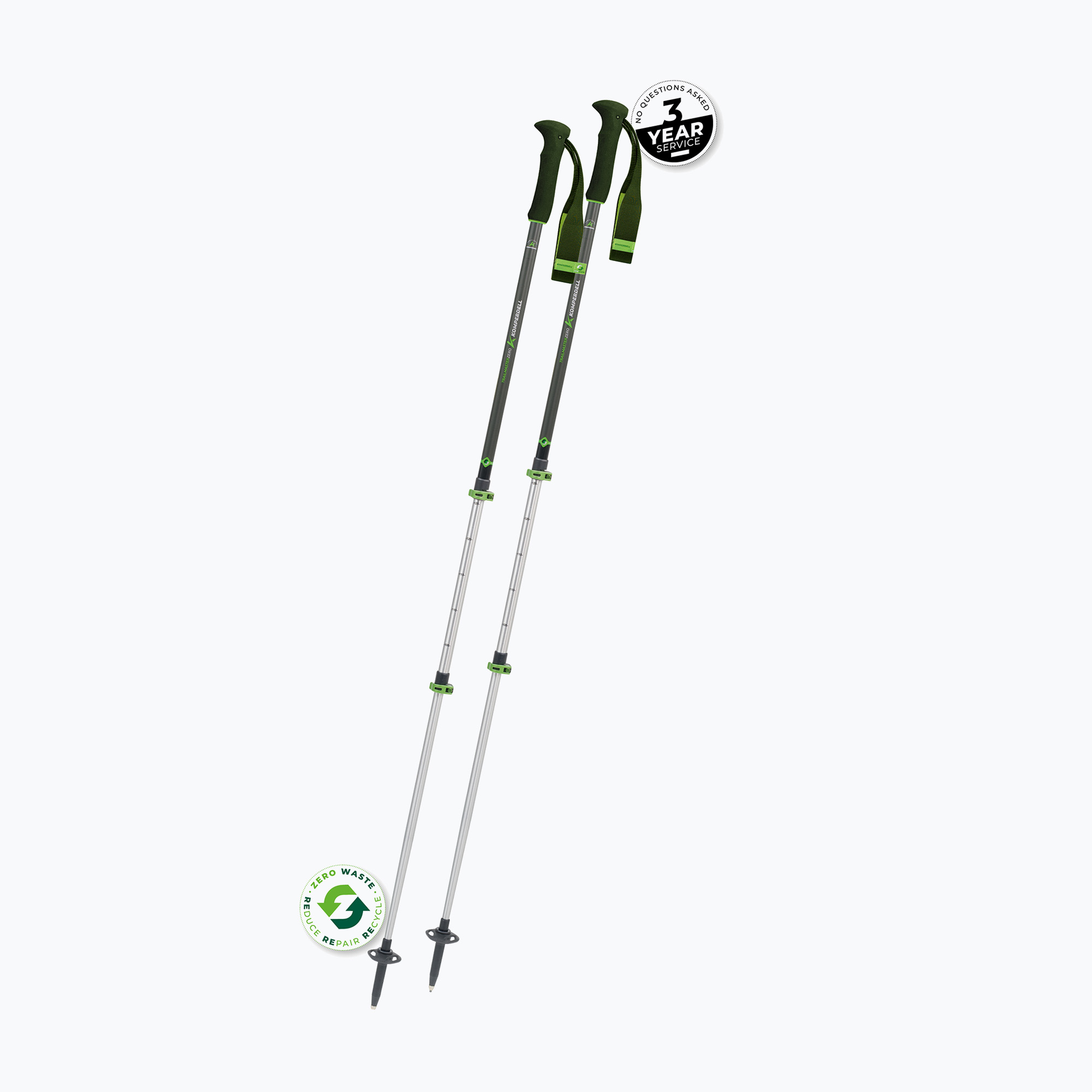 Kije trekkingowe Komperdell Trailmaster Zero forrest green