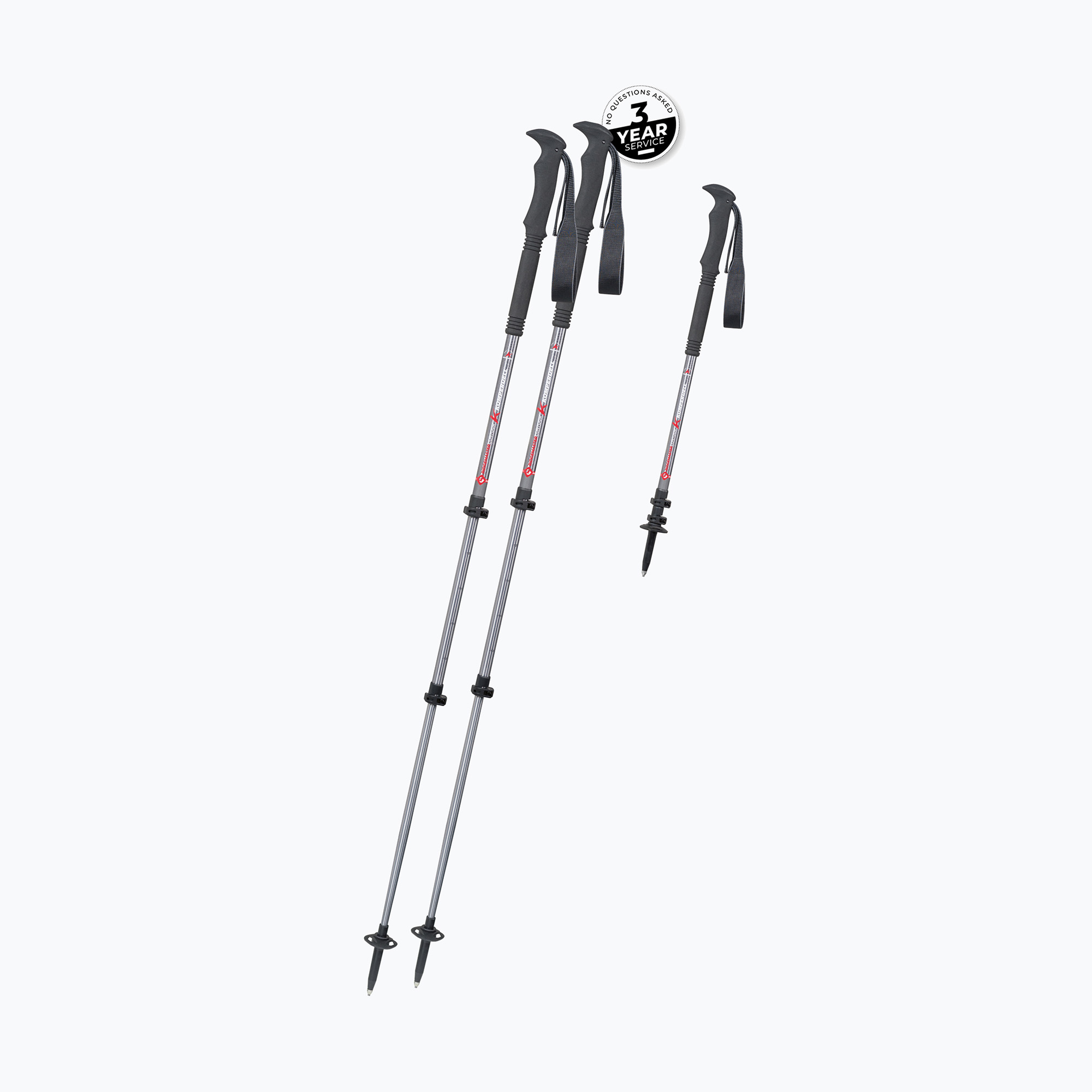 Kije trekkingowe Komperdell Ridge Master Contour silver 