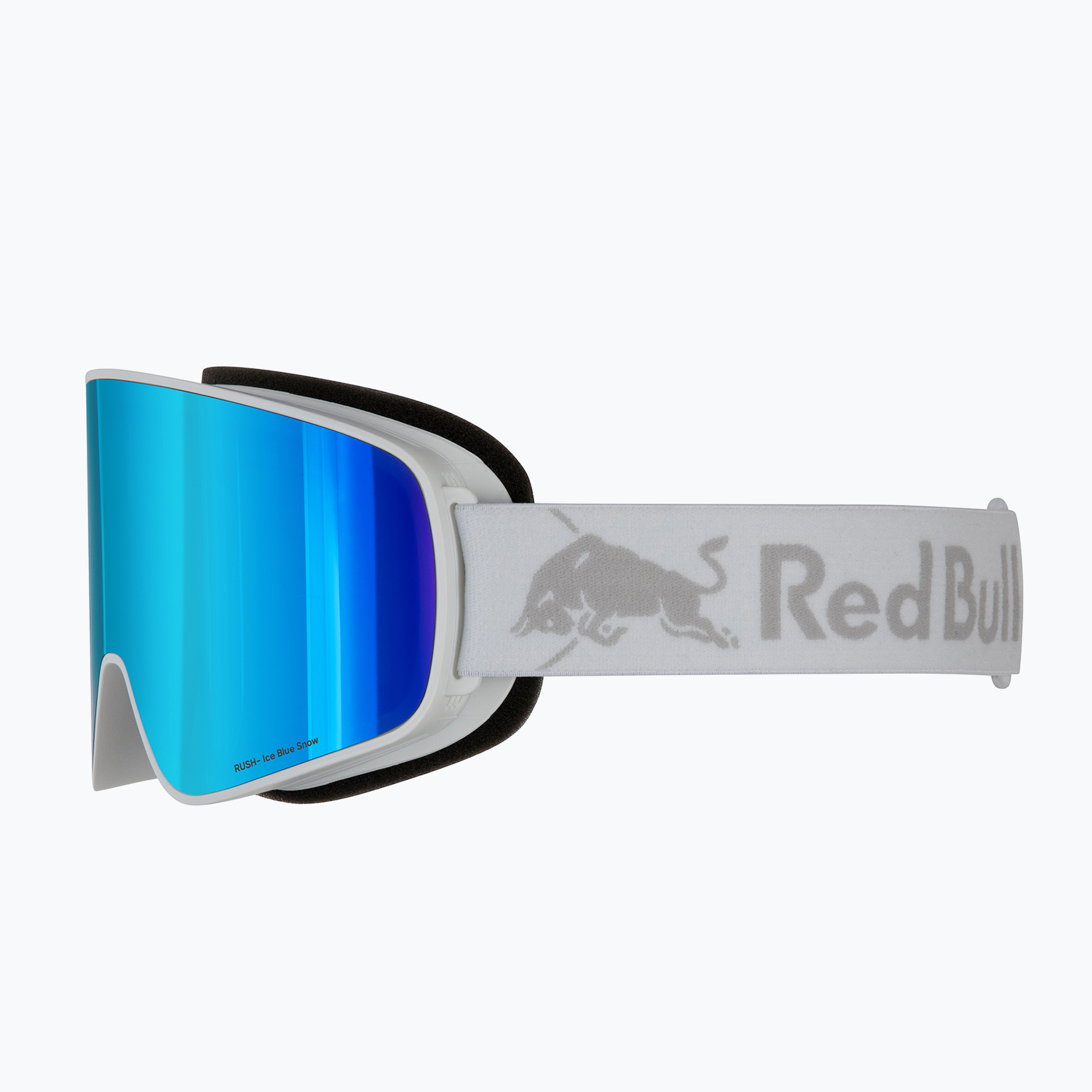 Lyžiarske okuliare Red Bull SPECT Rush white/ice blue snow/smoke with blue mirror (Rush RUSH-15BL3)