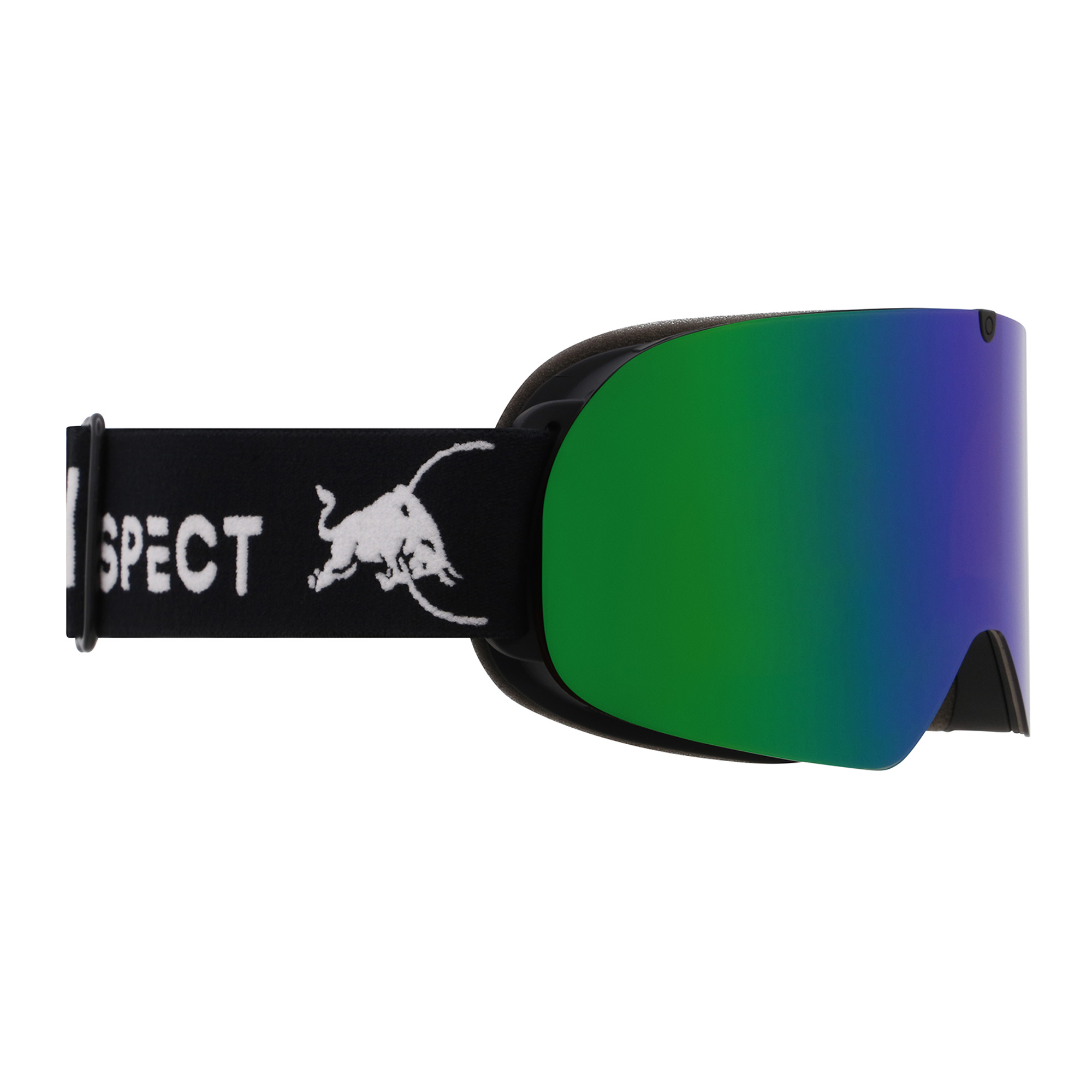 Maschera da sci Red Bull SPECT Rush matt black/brown with green mirror (M) (Spect Soar SOAR-15GR3)