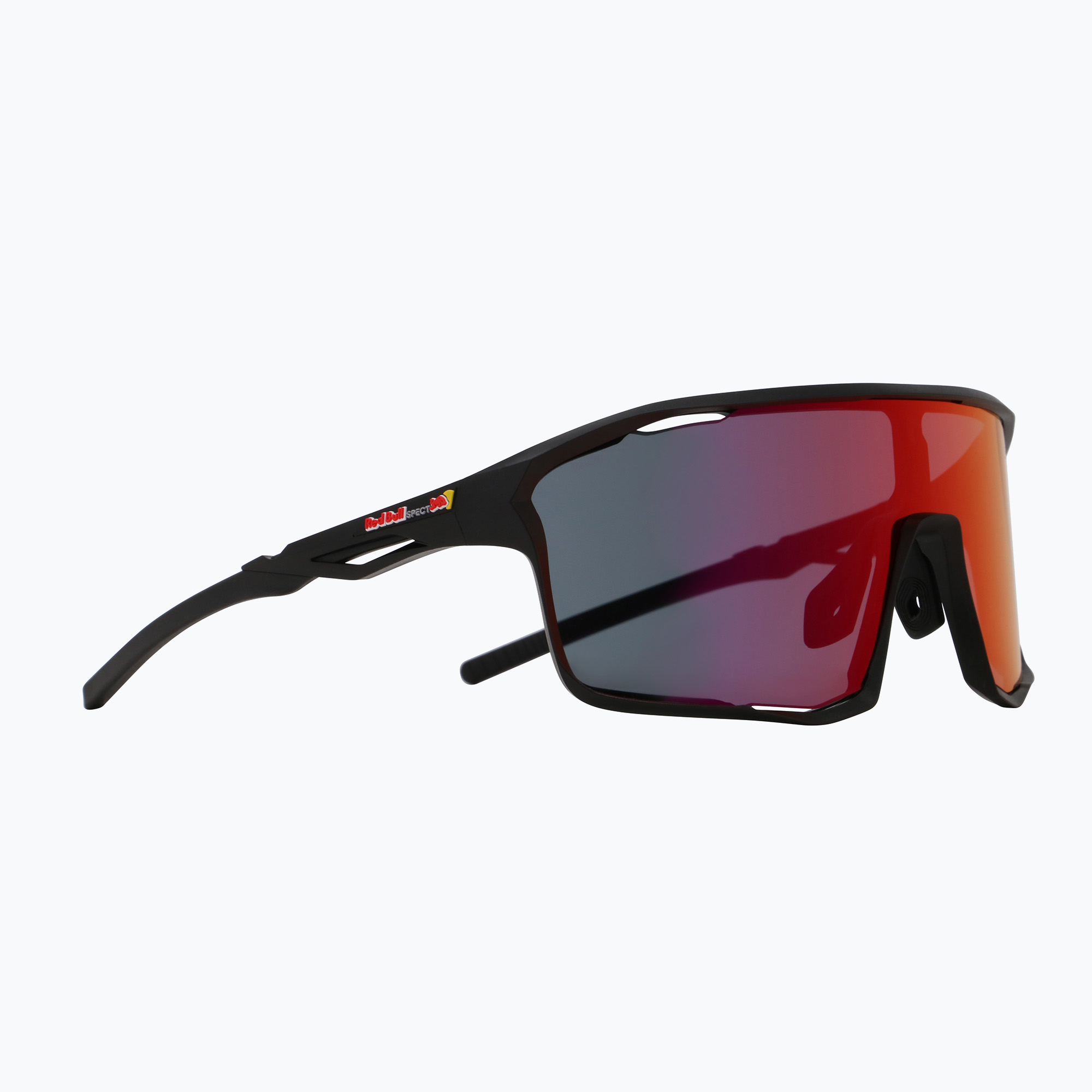 Red Bull SPECT Rumble black/smoke with red purple mirror sunglasses