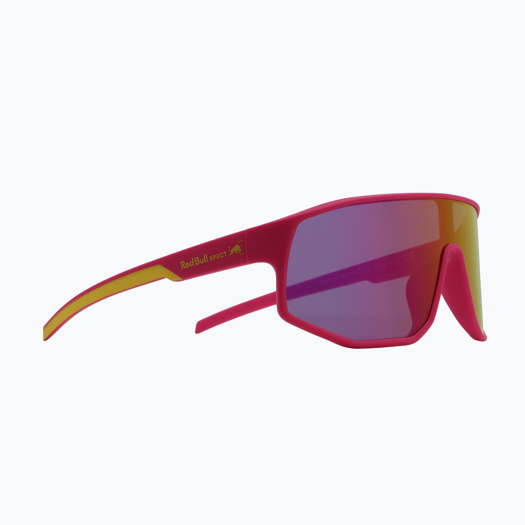 Слънчеви очила Red Bull SPECT Dash neon pink/smoke with pink-yellow mirror