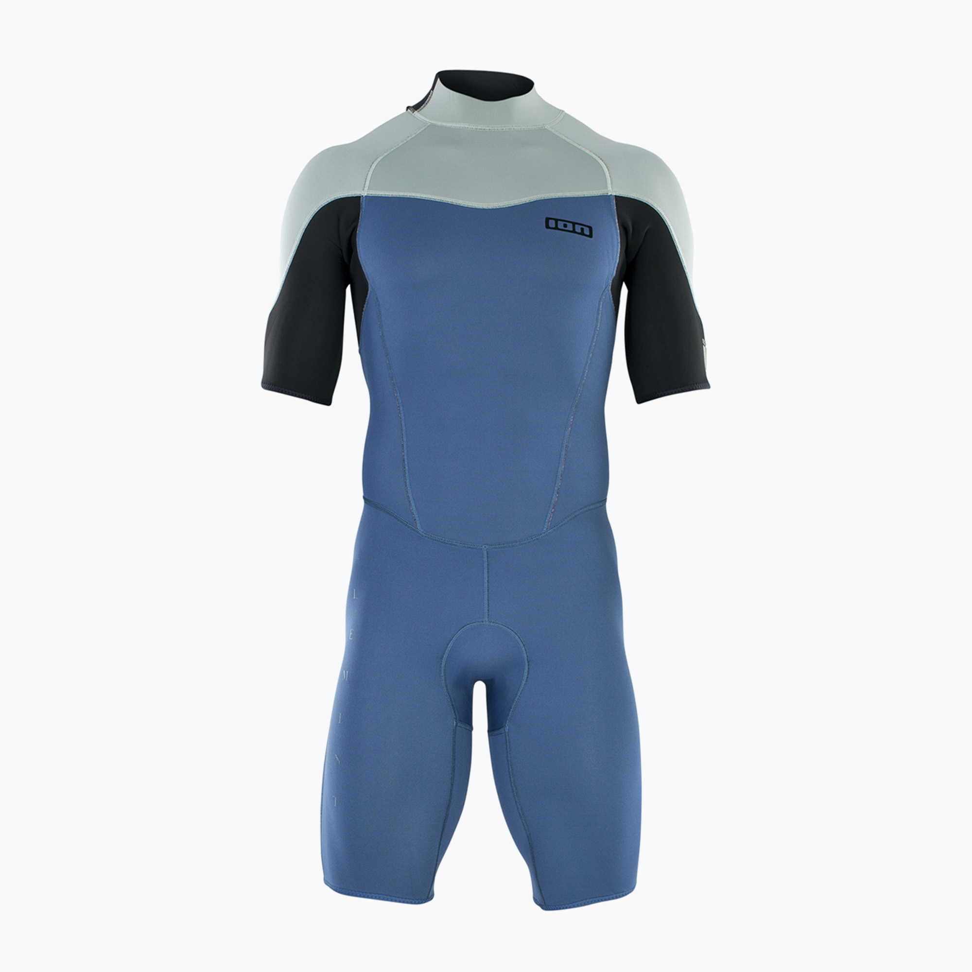 Pianka do pływania męska ION Element 2/2 mm Shorty Back Zip cascade blue 