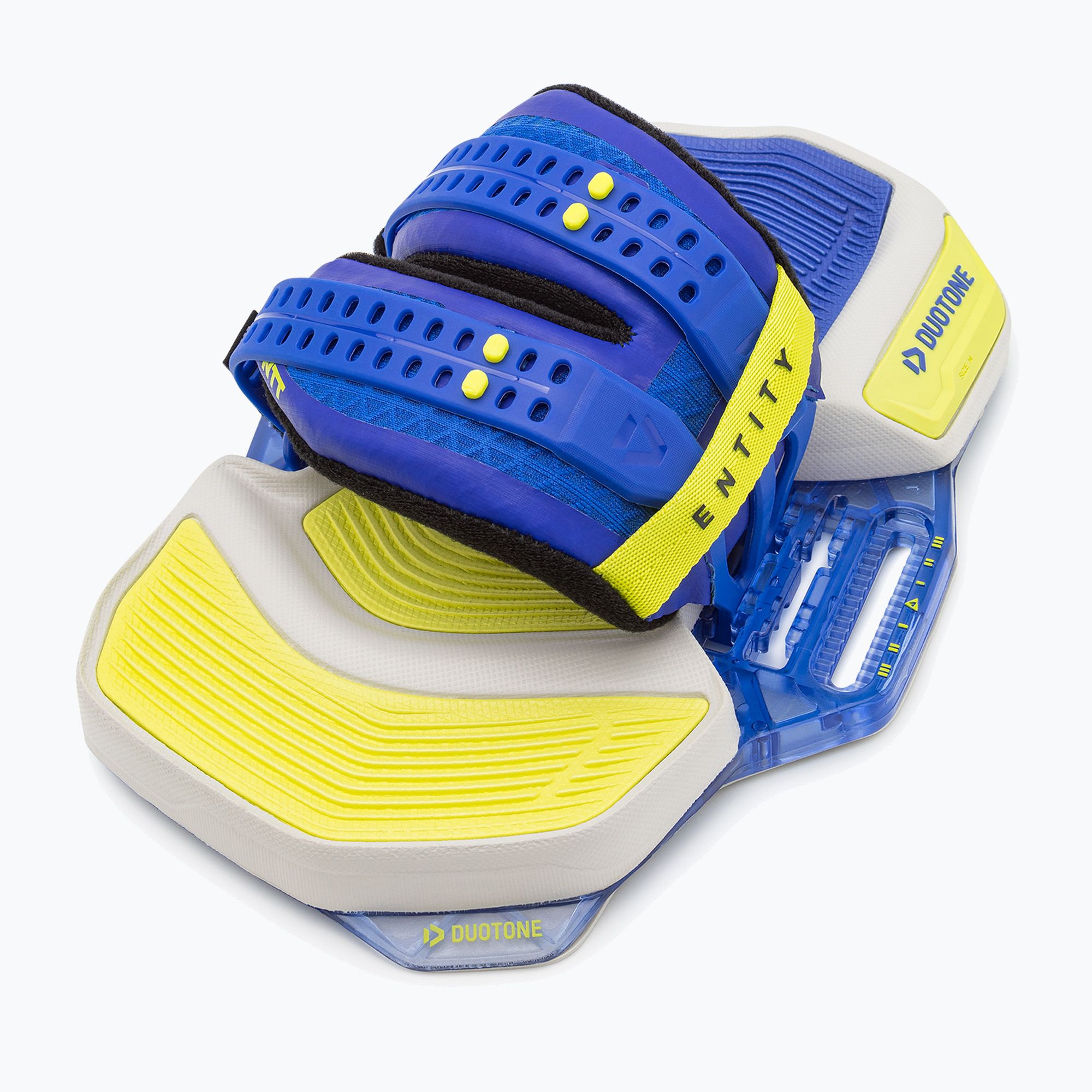 Pady i strapy do kiteboardu DUOTONE Entity Ergo blue/lime 
