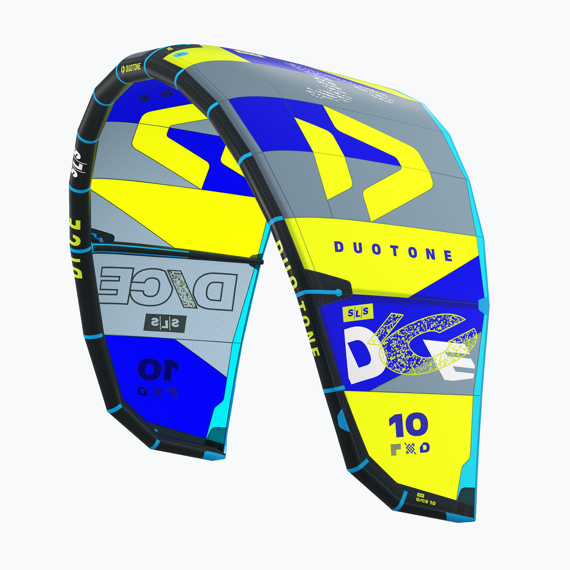 Latawiec kitesurfingowy DUOTONE Dice SLS 2024 lime/dark grey 