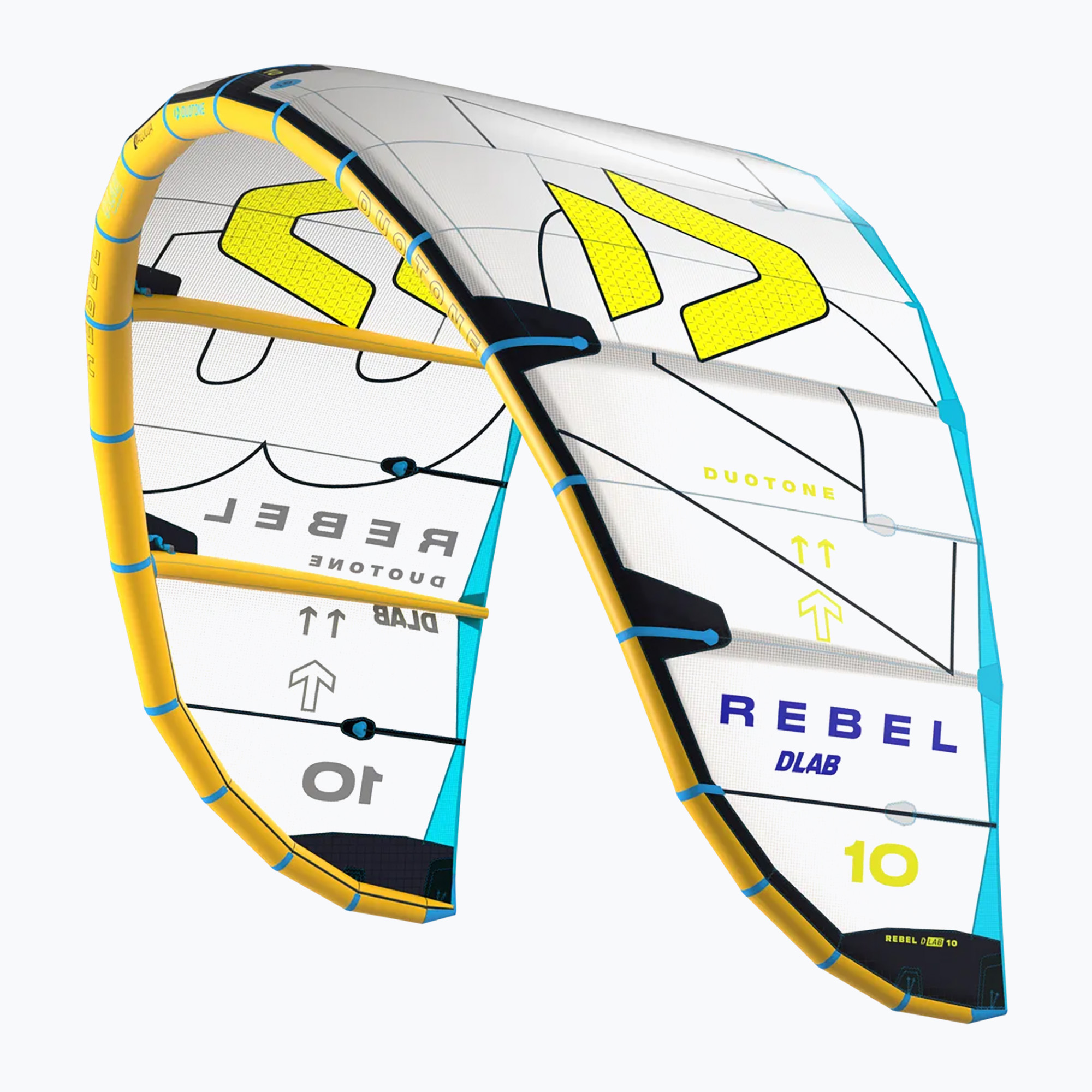 Latawiec kitesurfingowy DUOTONE Rebel D/Lab 2025 light grey/lime 