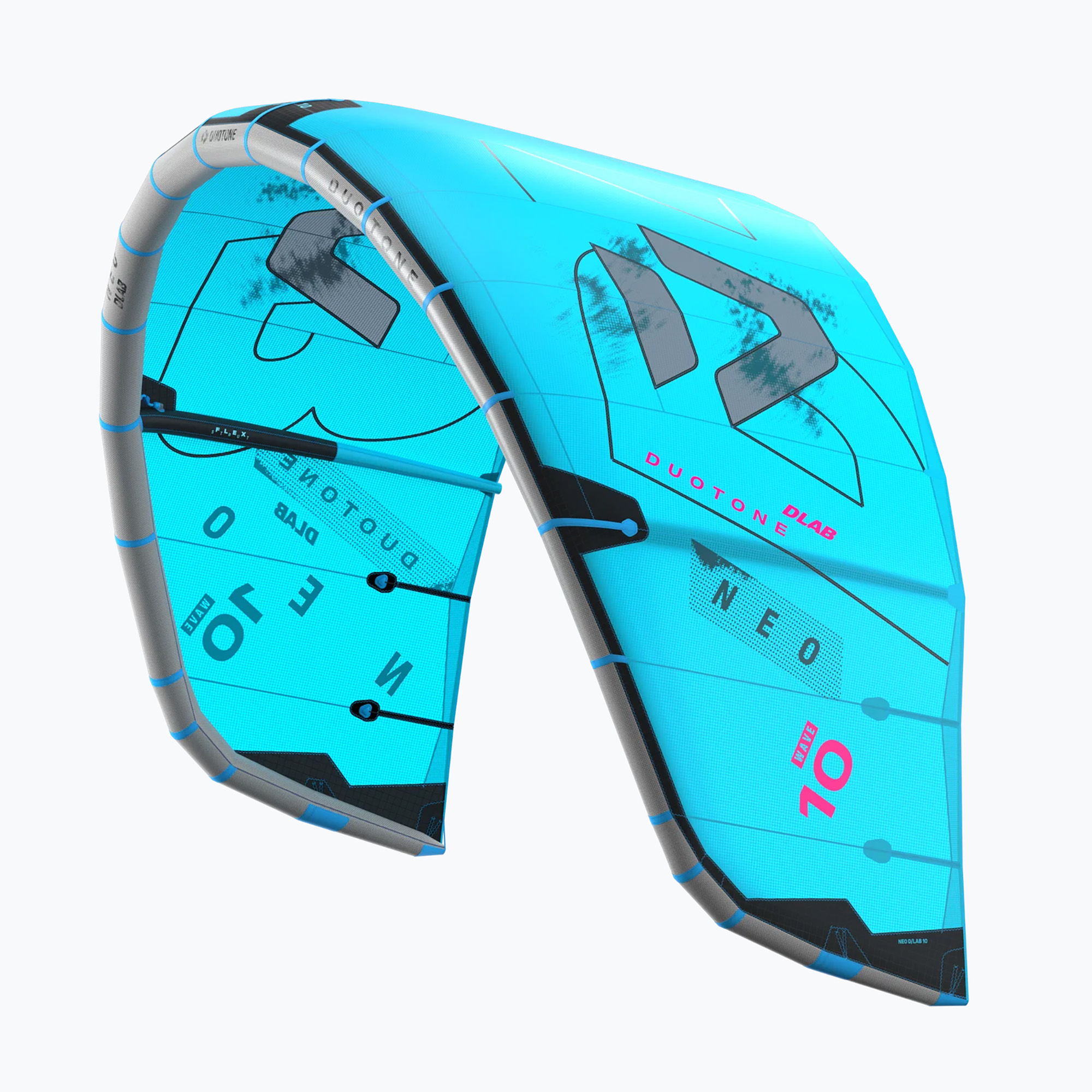 Latawiec kitesurfingowy Duotone Neo D/LAB turquoise/grey 