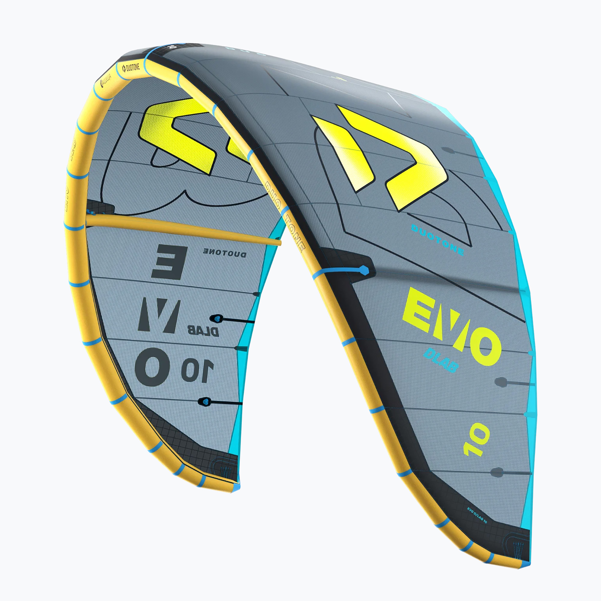 Latawiec kitesurfingowy Duotone Evo D/LAB dark grey/lime 