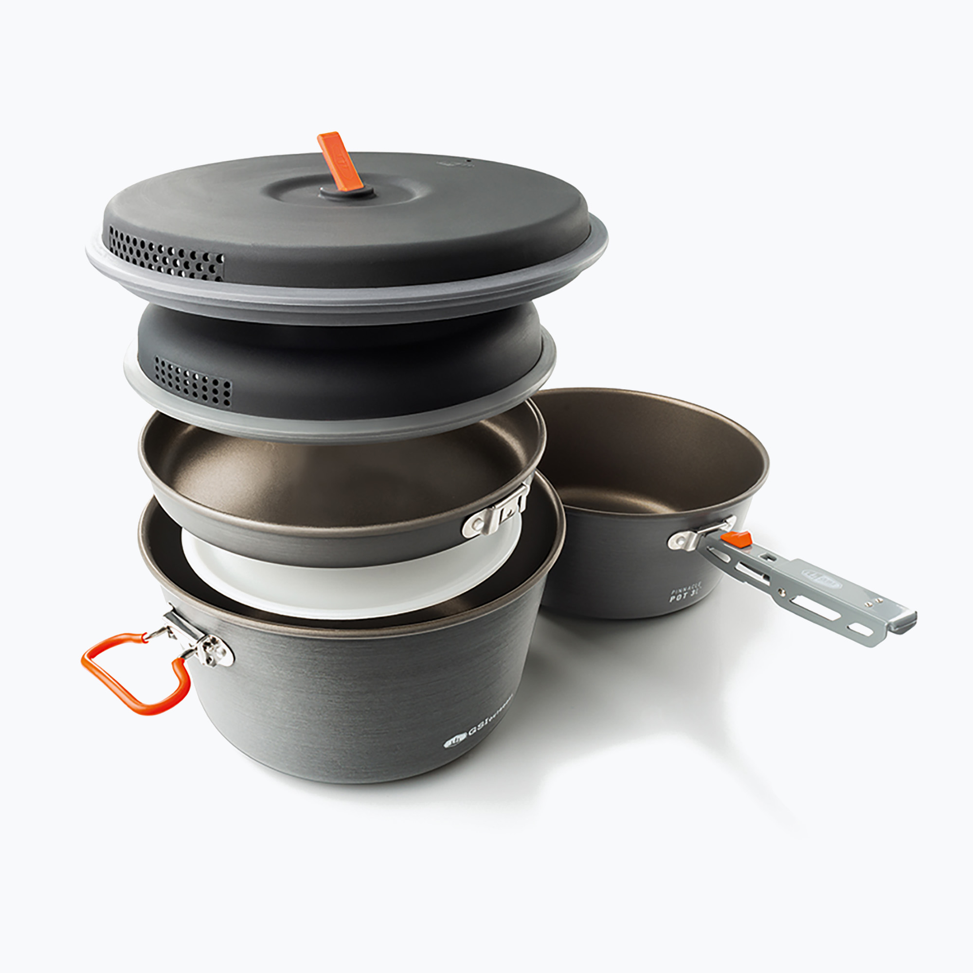 Zestaw garnków GSI Outdoors Pinnacle Base Camper Large anodized 