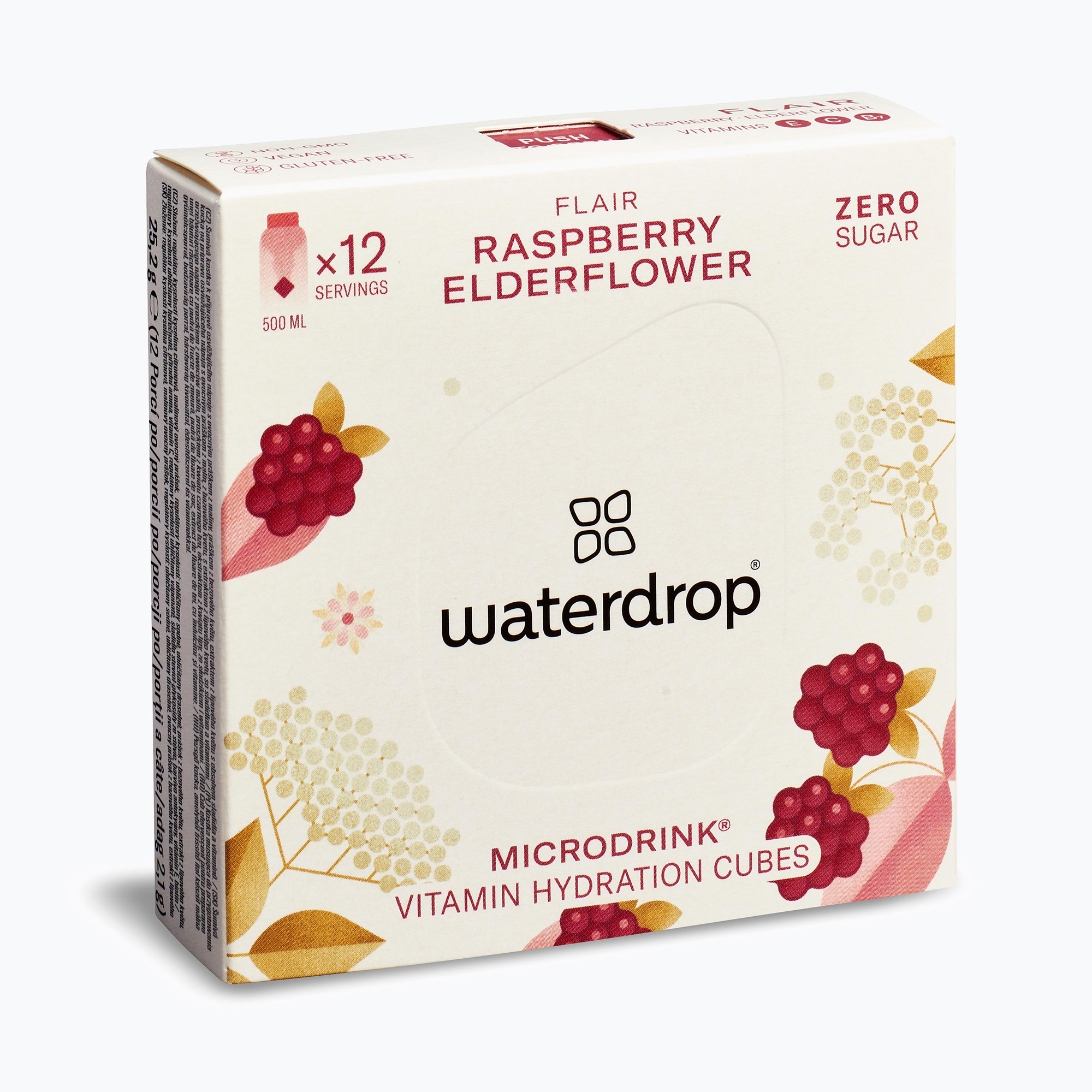 Izotonický nápoj waterdrop Microdrink Flair 12 kociek rypsberry/erdelflower (Microdrink Flair MICROFLAIR)