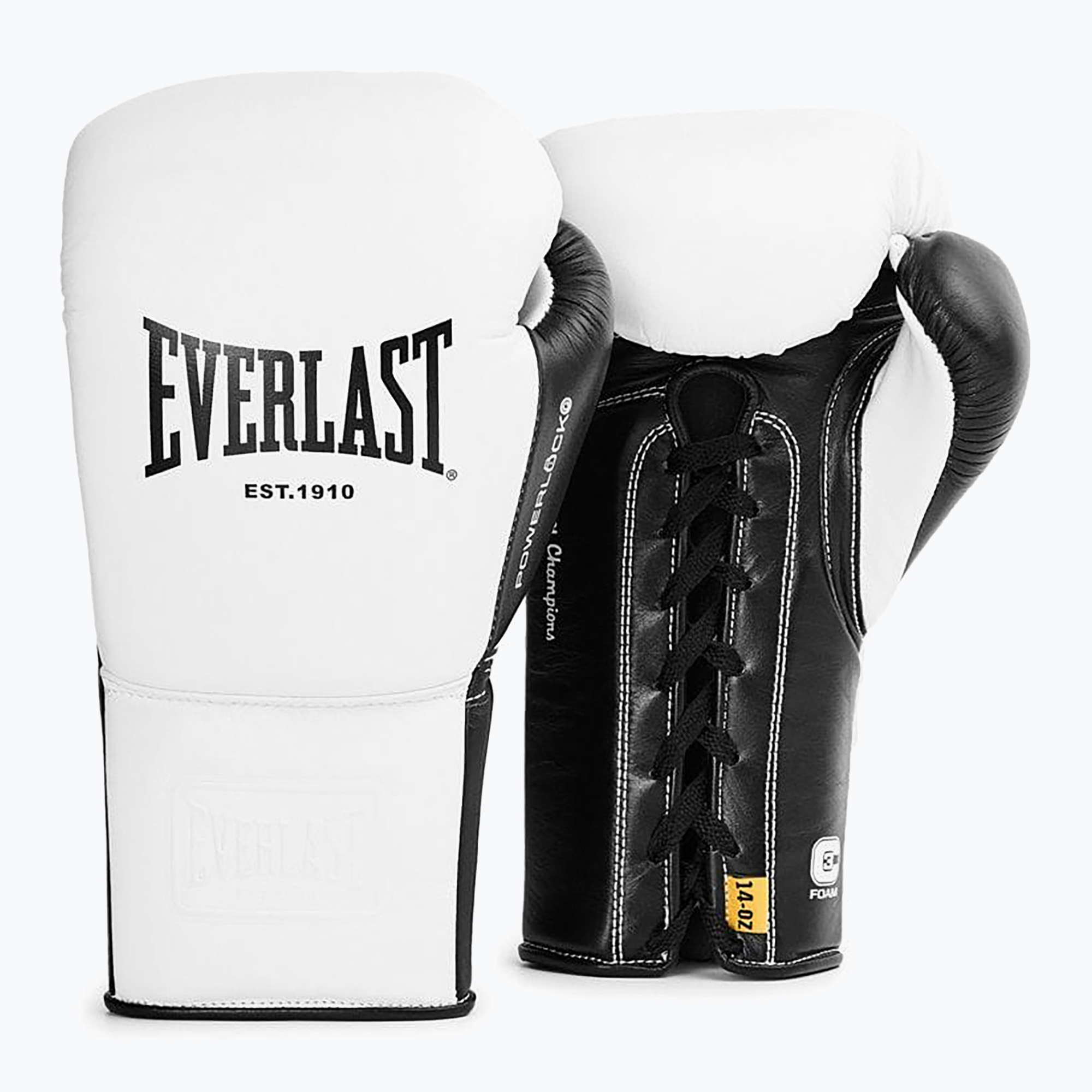 Боксови ръкавици Everlast Powerlock Pro OG Laced white/black
