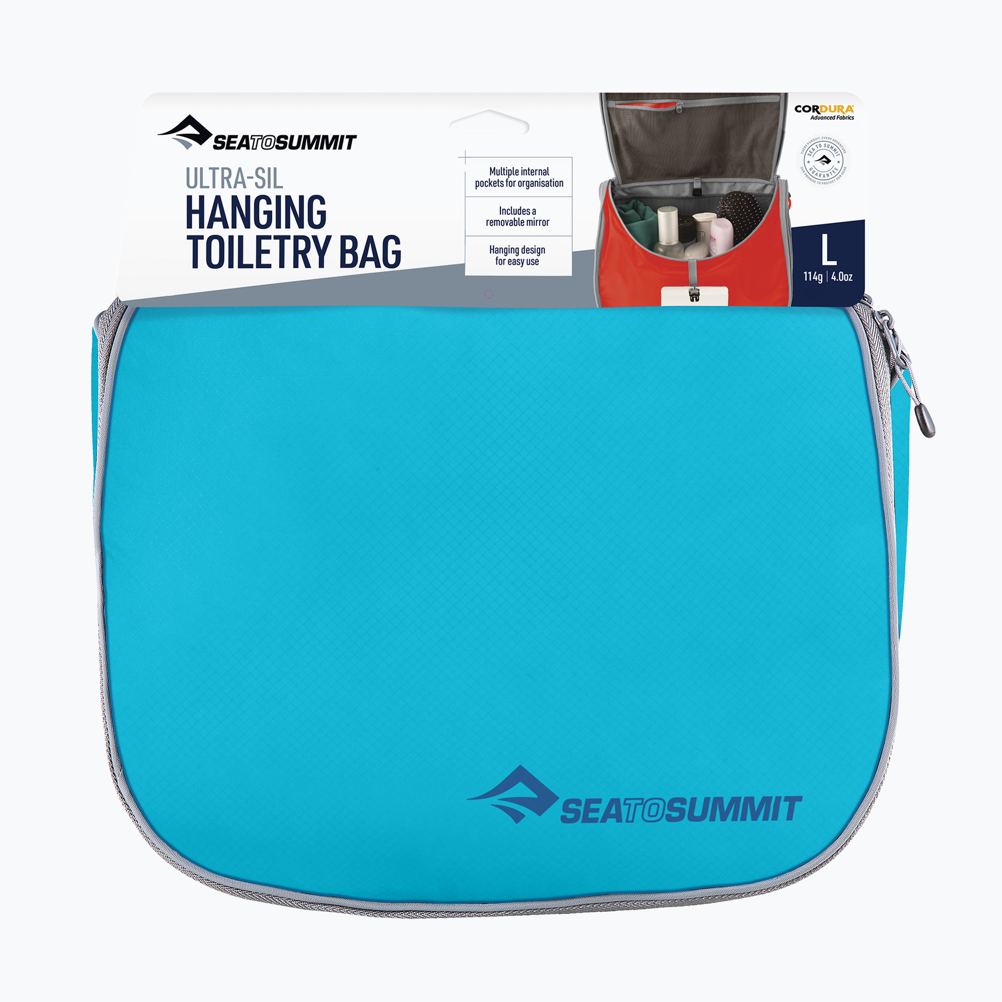 Kosmetyczka Sea to Summit Ultra-Sil Hanging Toiletry Bag blue atoll 