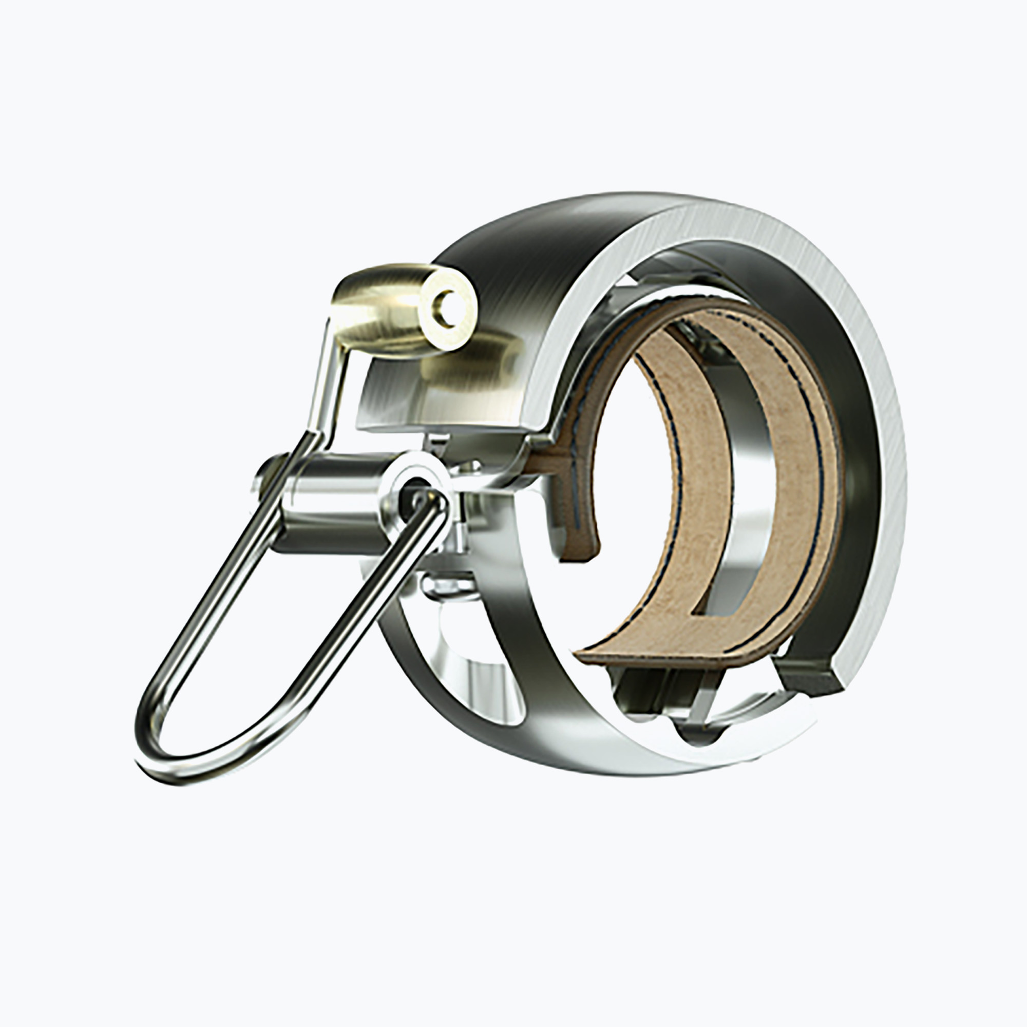 Zvonček na bicykel Knog Oi Luxe Small srebrny (Oi Luxe Small 12126)