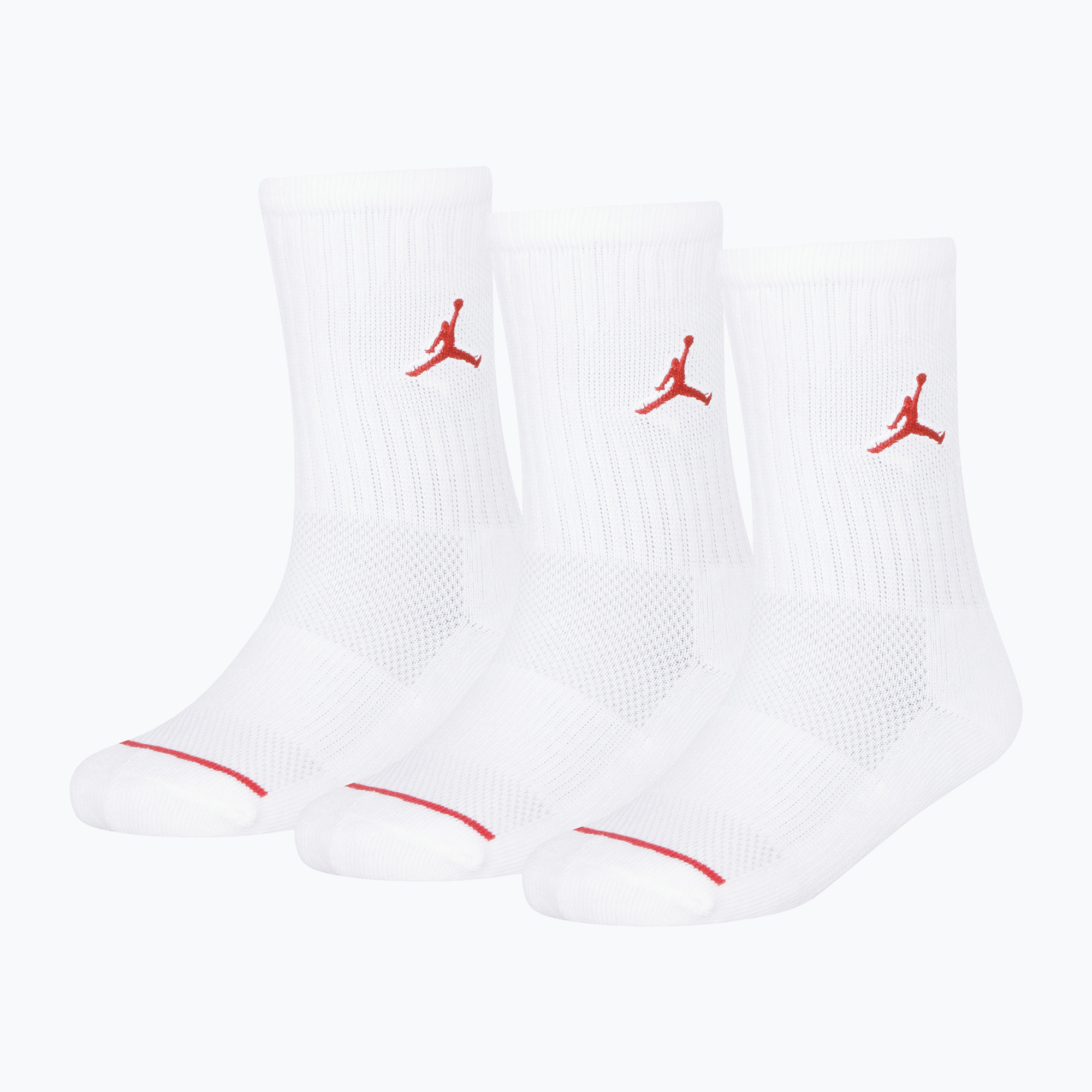 Детски чорапи Nike Air Jordan Jumpman Crew 3 чифта white