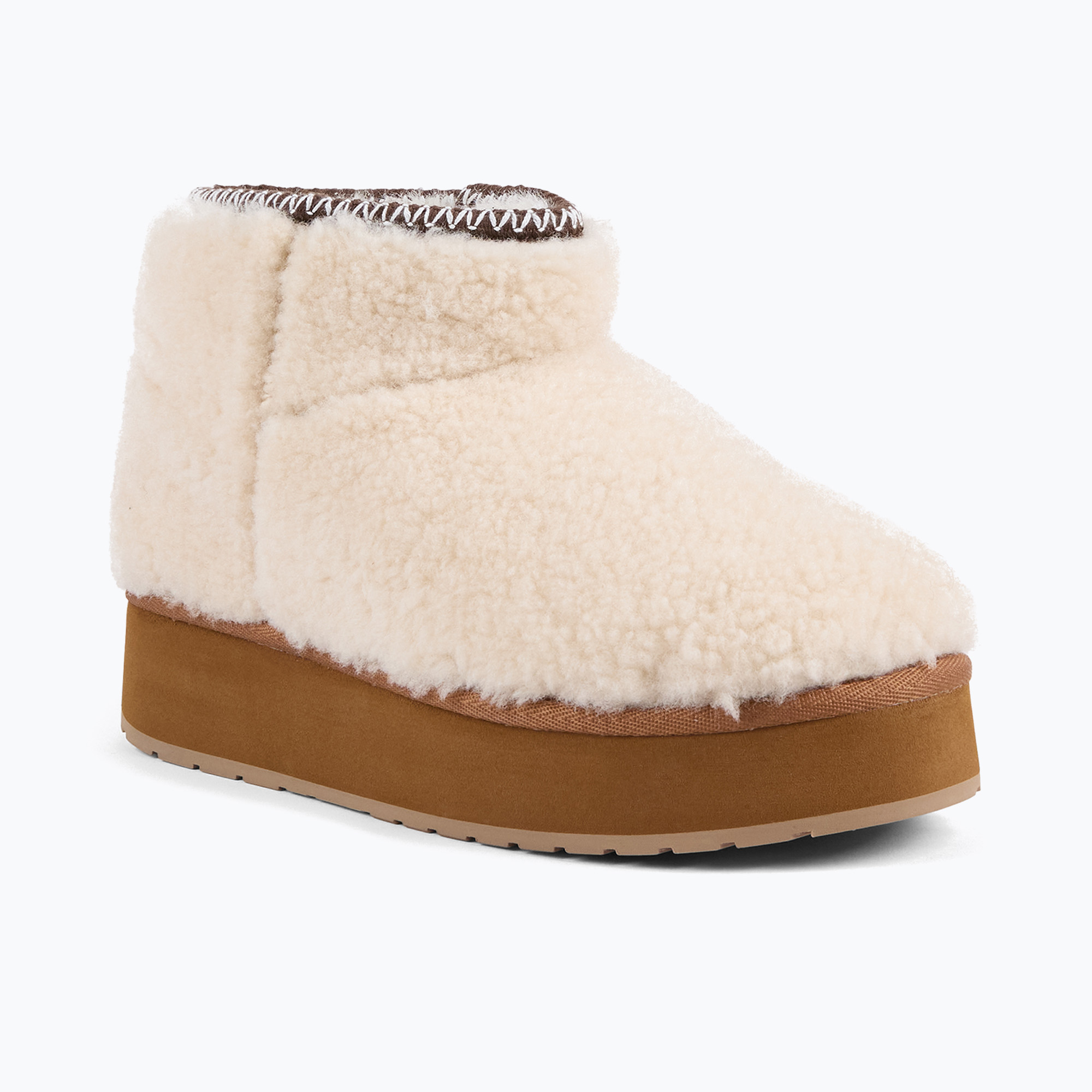 Śniegowce damskie Emu Australia Stinger Micro Flatform Teddy natural 