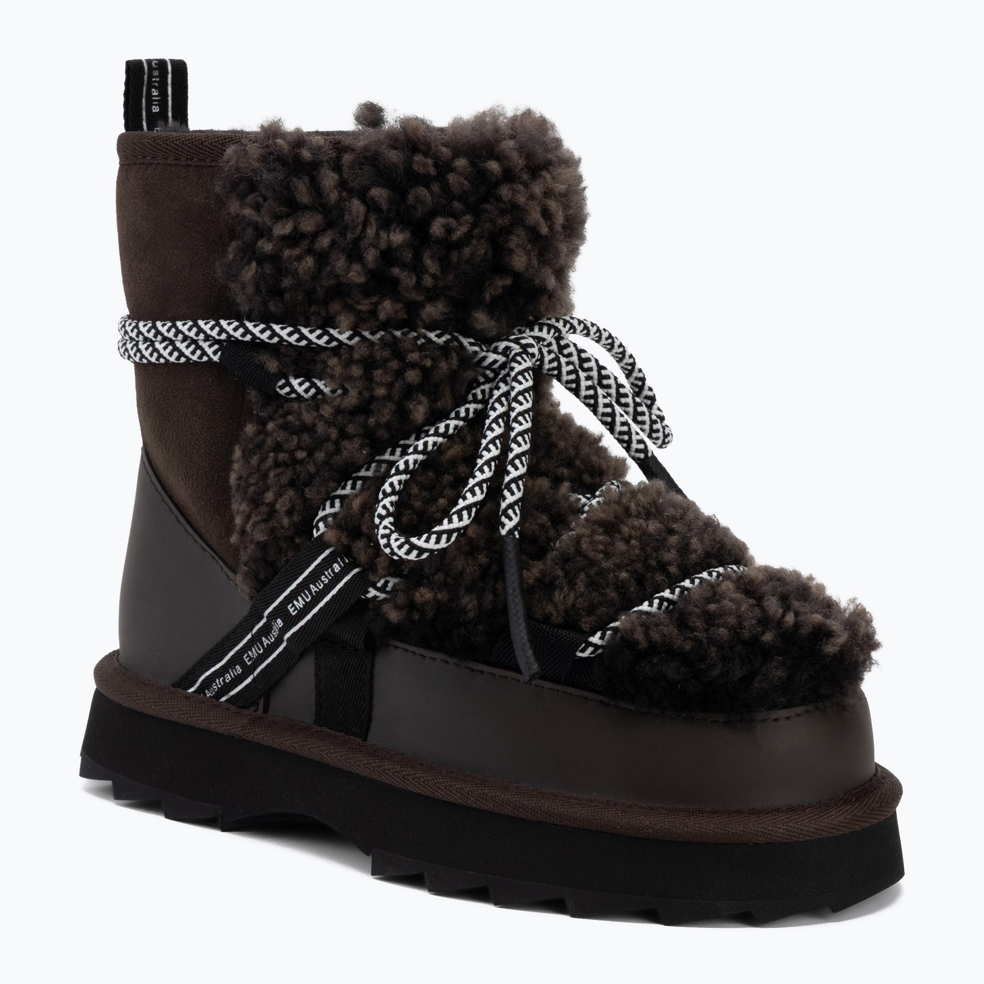 Дамски ботуши за сняг EMU Australia Blurred Teddy chocolate