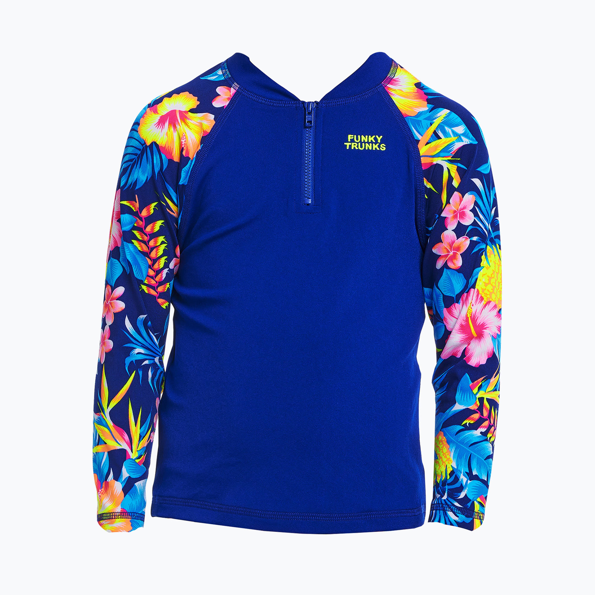 Camicia da bagno Funky Trunks Zippy Rash Vest per bambini in fiore (110 cm) (Zippy Rash Vest FTS023B7182602)