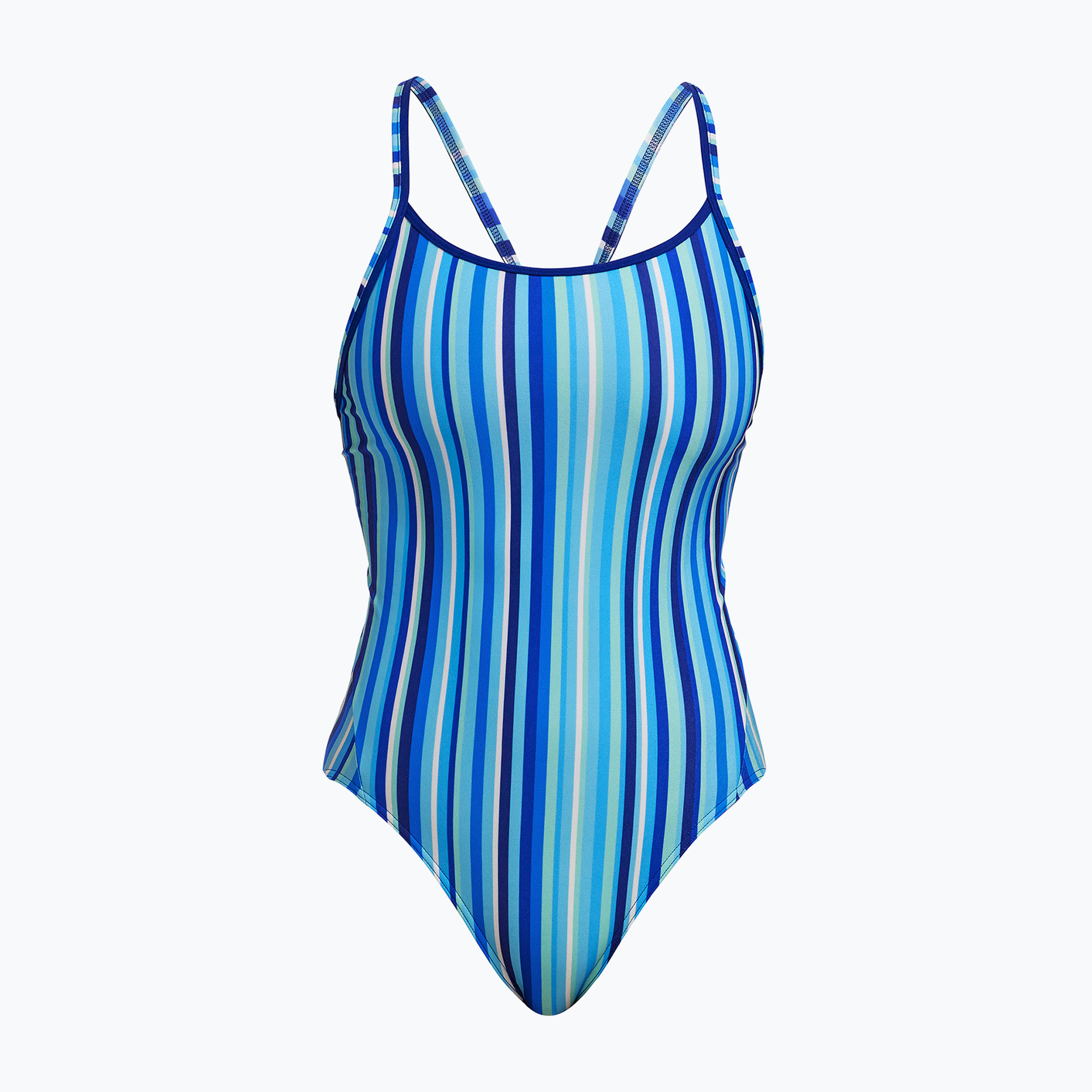 Women's one-piece swimsuit Funkita Diamond Back One Piece lane lines (6 AUS)