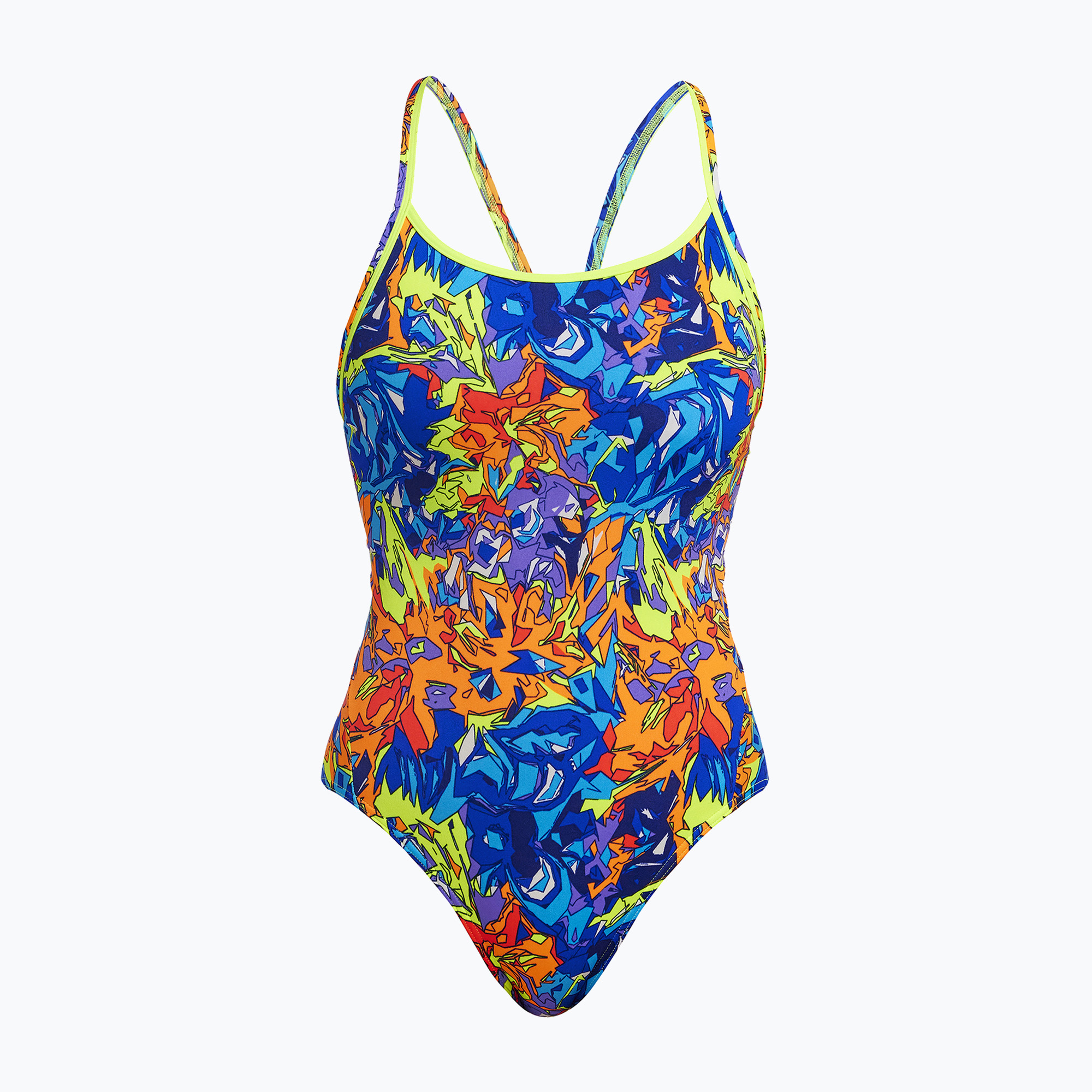 Дамски бански костюм от една част Funkita Diamond Back One Piece mixed mess