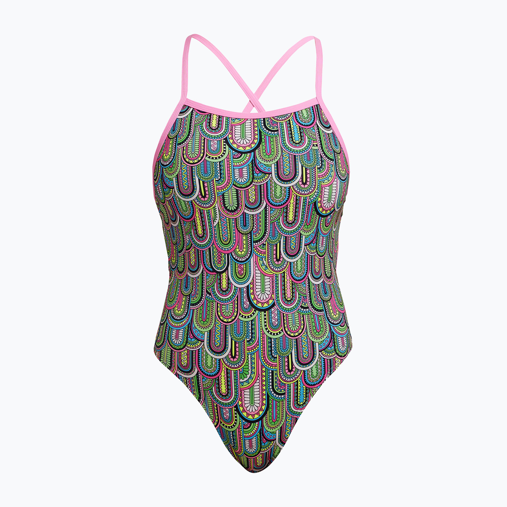 Dámske jednodielne plavky Funkita Tie Me Tight One Piece spring flight (Tie Me Tight One Piece FKS036L7179710)