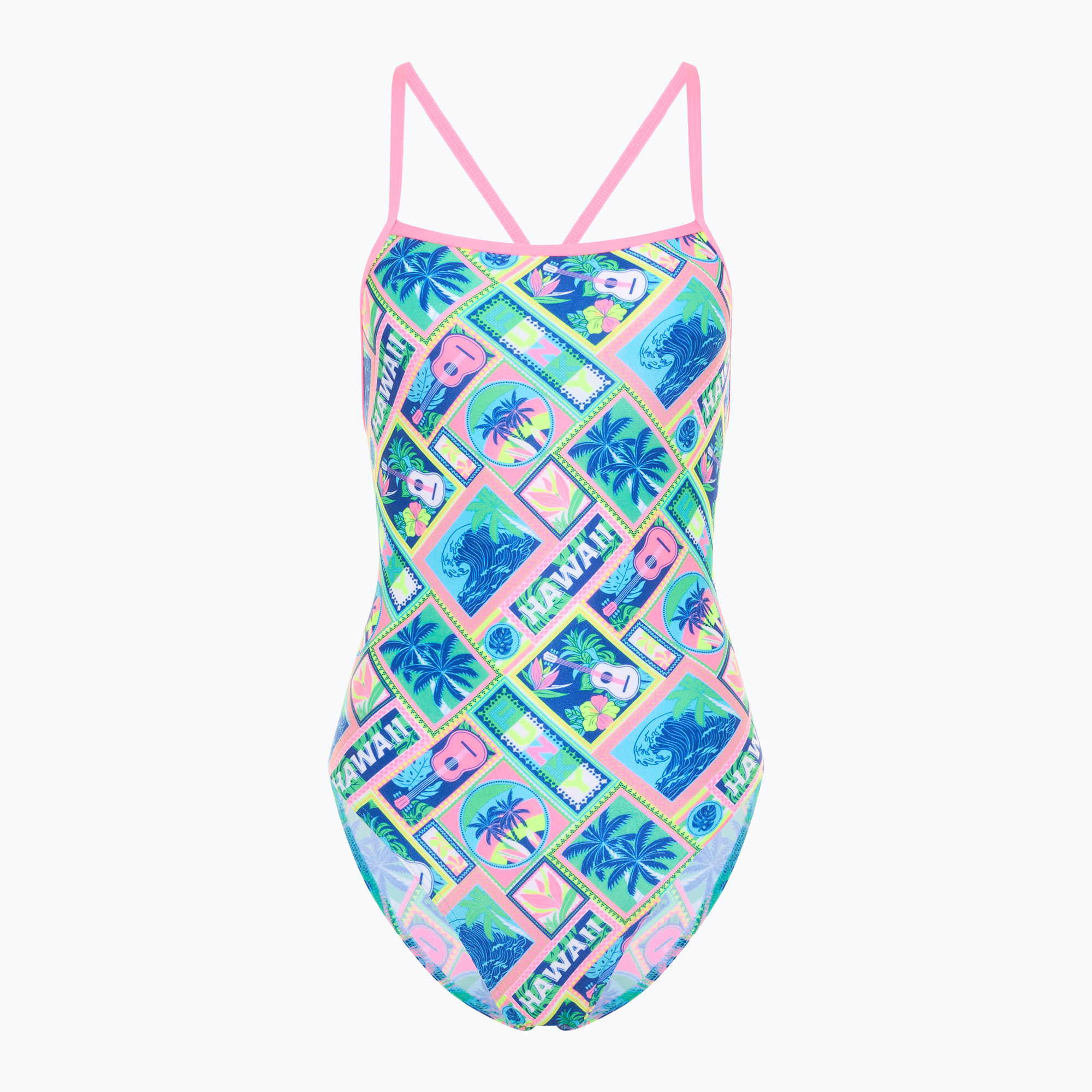 Дамски бански костюм от една част Funkita Tie Me Tight One Piece ukule babe
