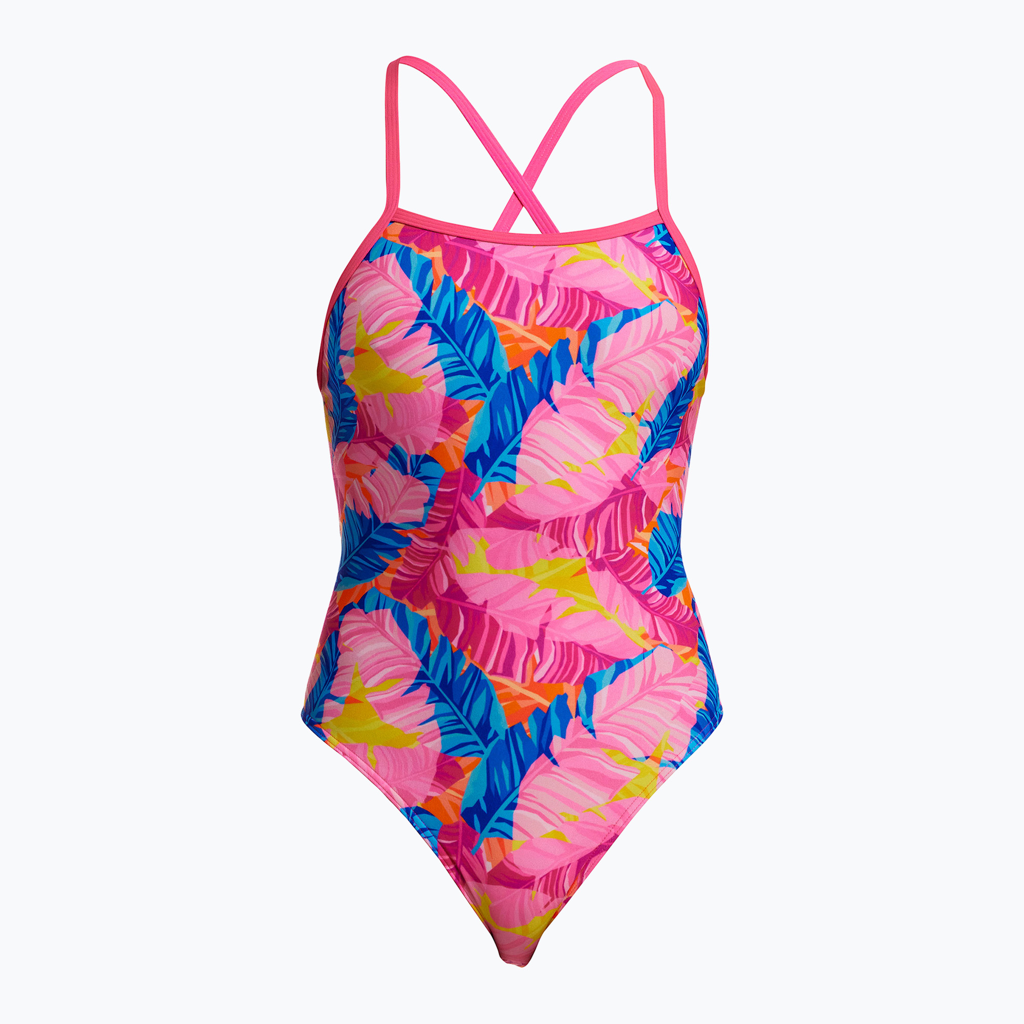 Дамски бански костюм от една част Funkita Tie Me Tight One Piece just jungle
