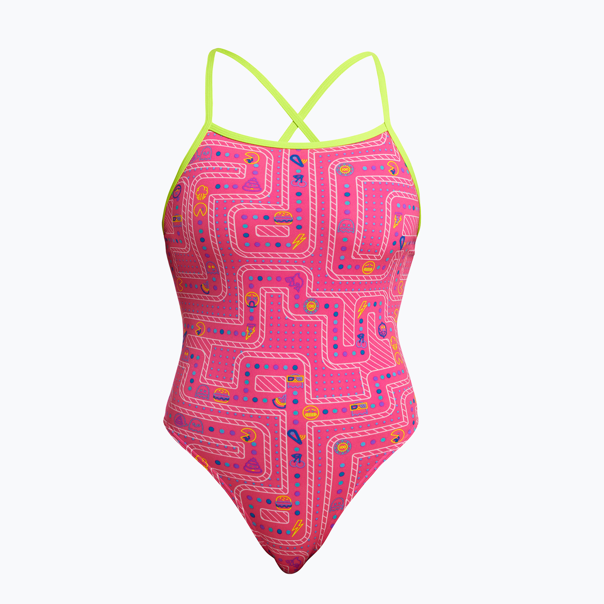 Funkita Tie Me Tight Costume intero per bambini confezionato rosa (14 AUS) (Tie Me Tight One Piece FKS036G7207514)