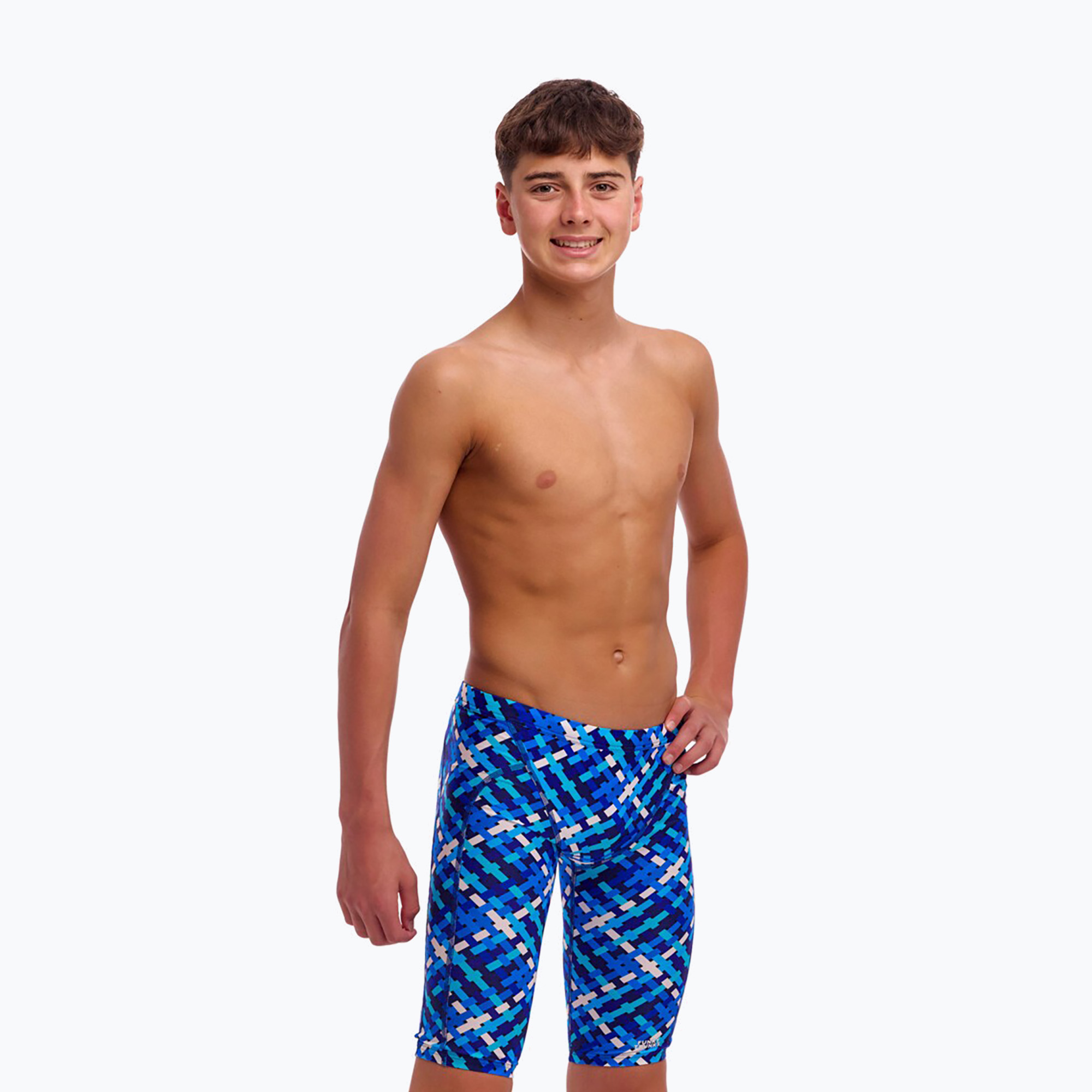 Детски шорти за плуване тип клин Funky Trunks Training Jammers under over