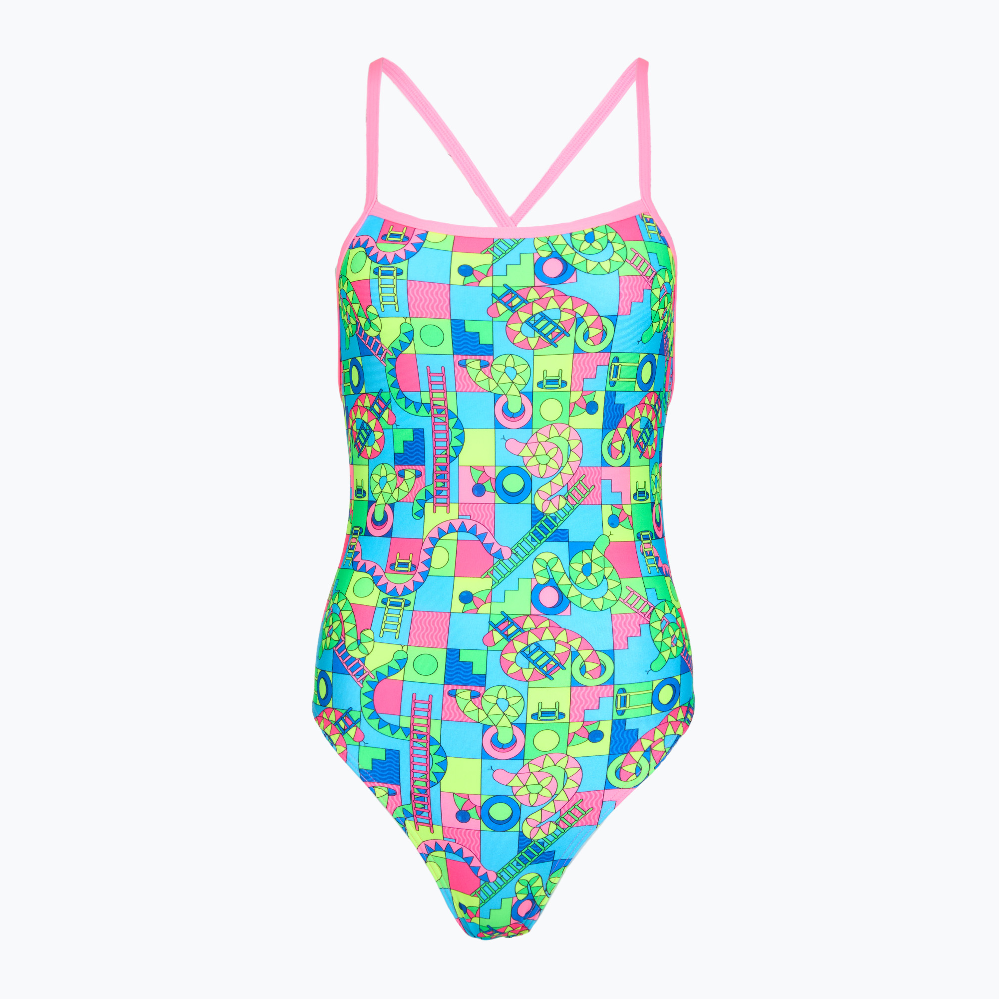 Дамски цял бански костюм Funkita Tie Me Tight One Piece lakes & saddles