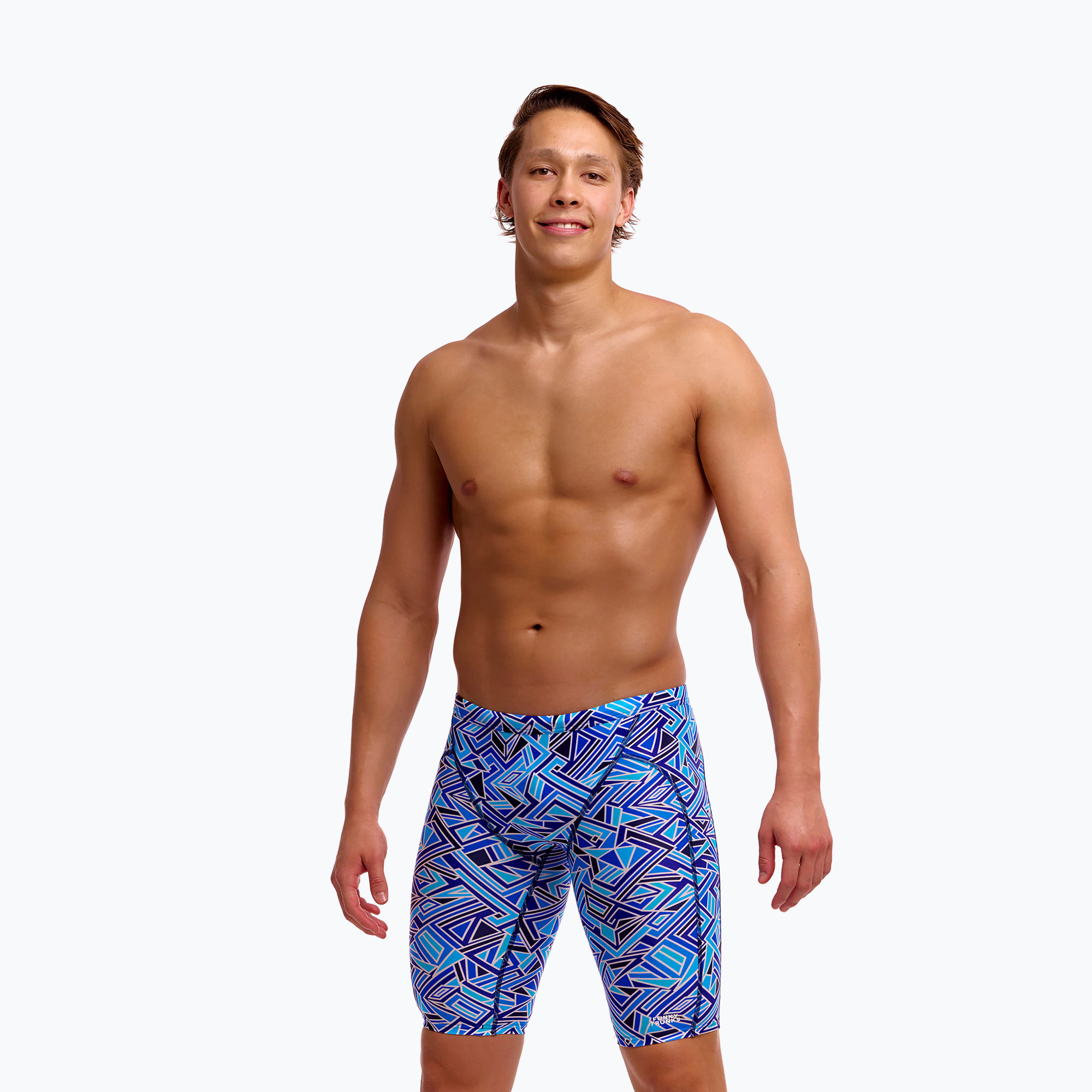 Мъжки плувни шорти тип клин Funky Trunks Training Jammers blue bits