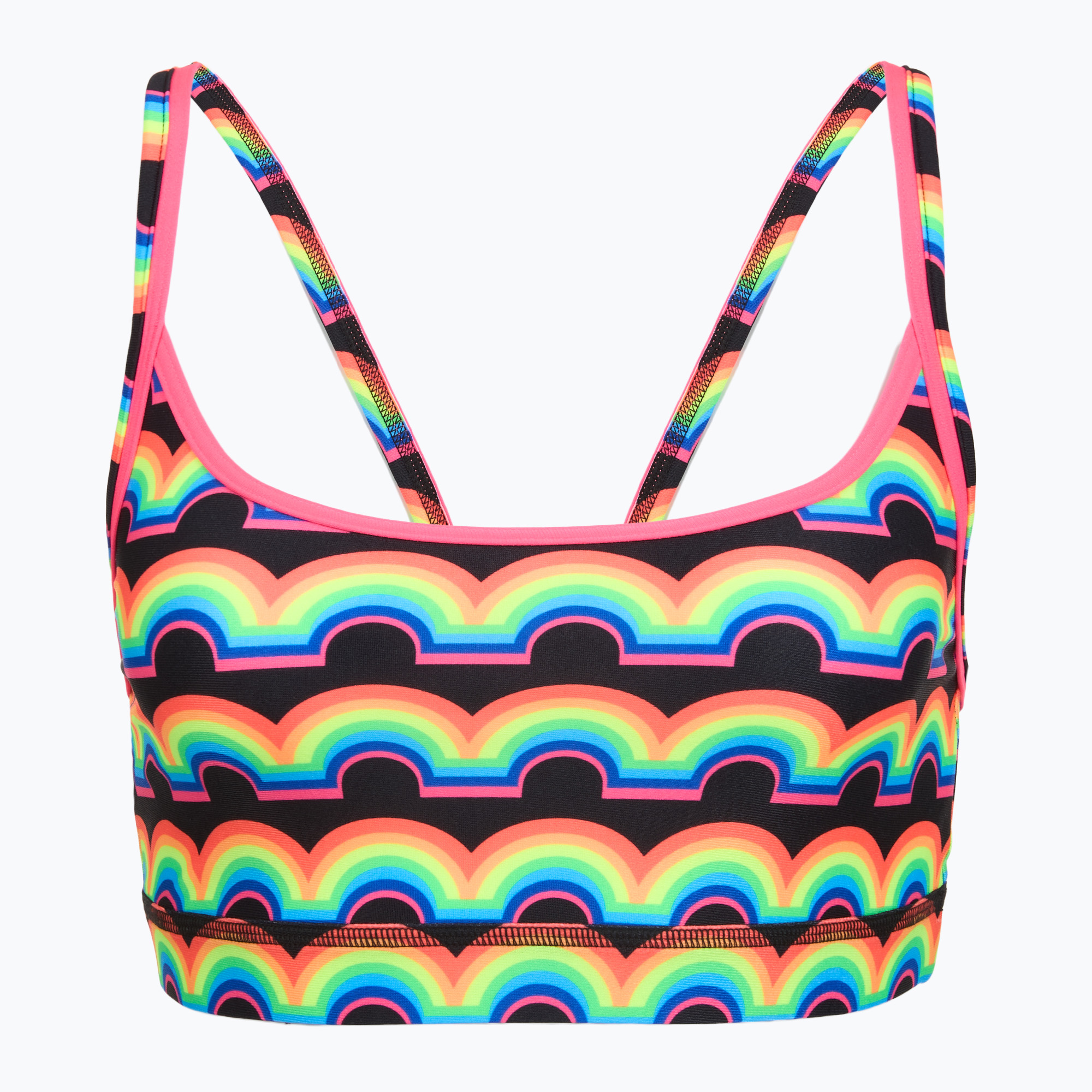 Горнище на бански костюм Funkita Sports Top rainbowie