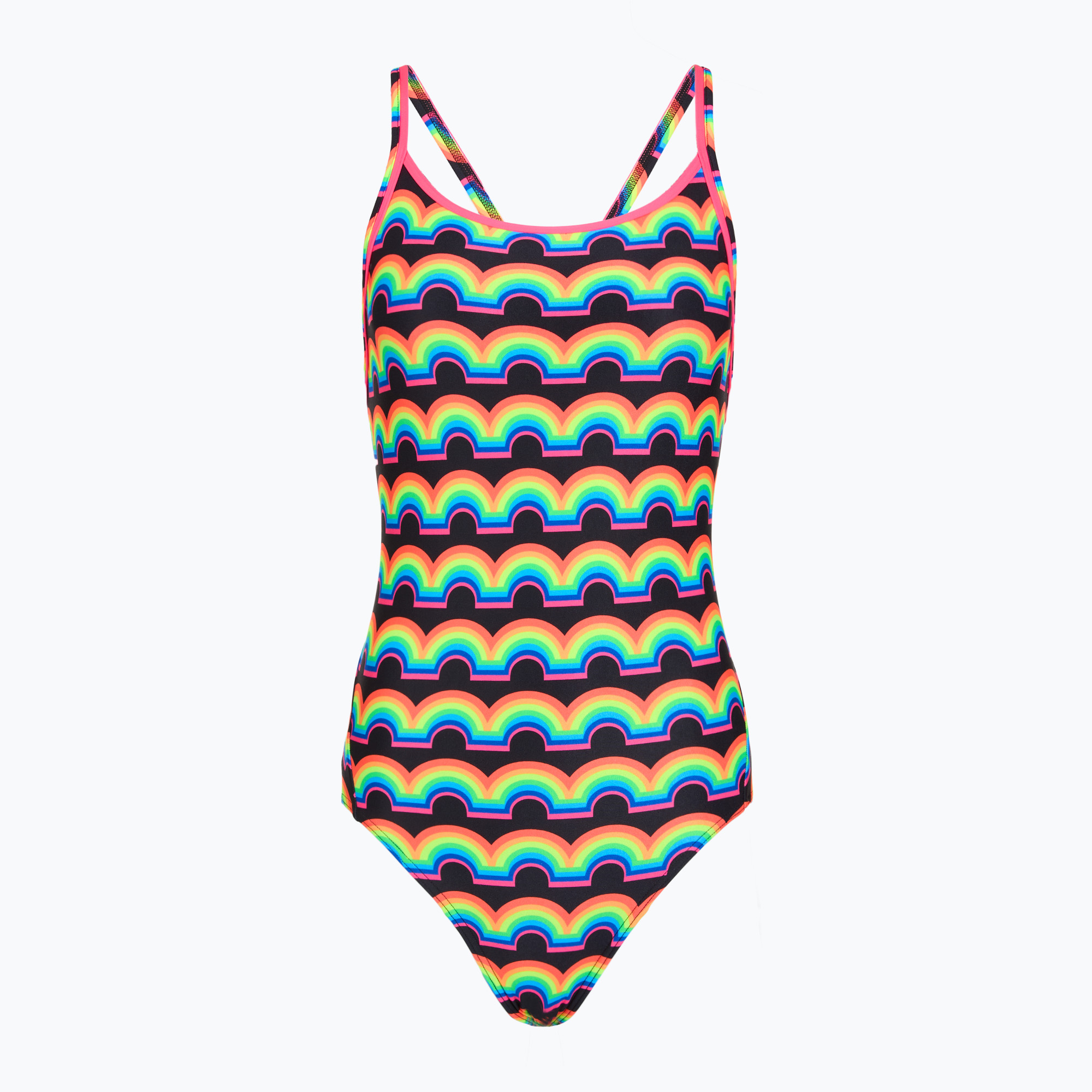 Дамски цял бански костюм Funkita Diamond Secure One Piece rainbowie