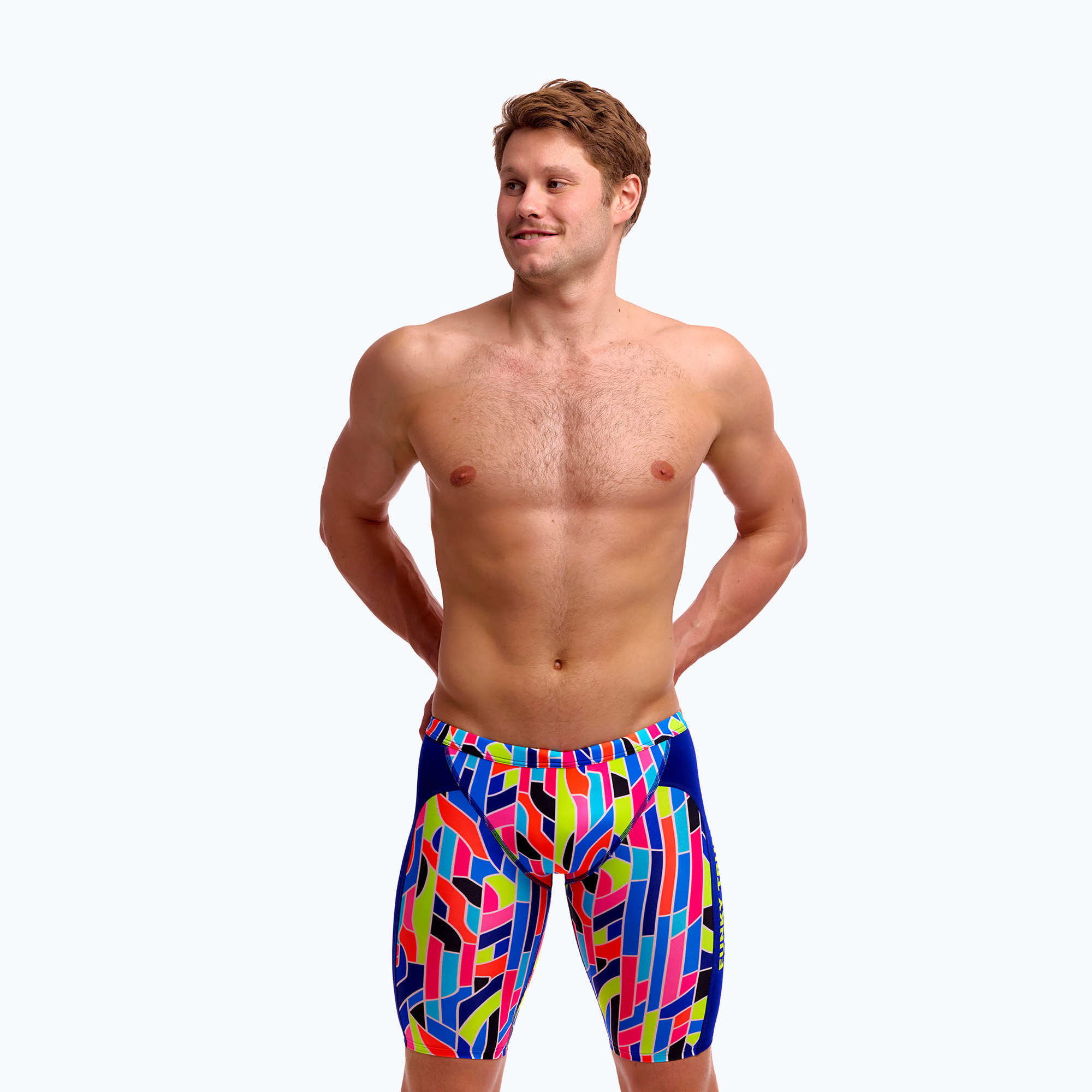 Jammere de înot pentru bărbați Funky Trunks Training Jammers fault lines