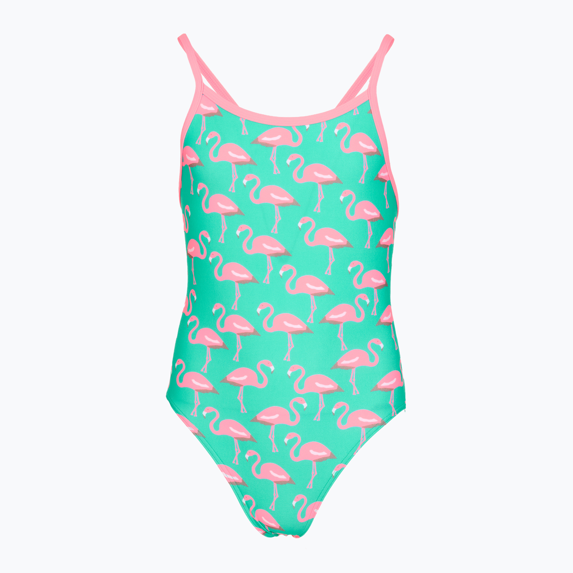 Детски цял бански костюм Funkita Single Strap One Piece go flamingo!