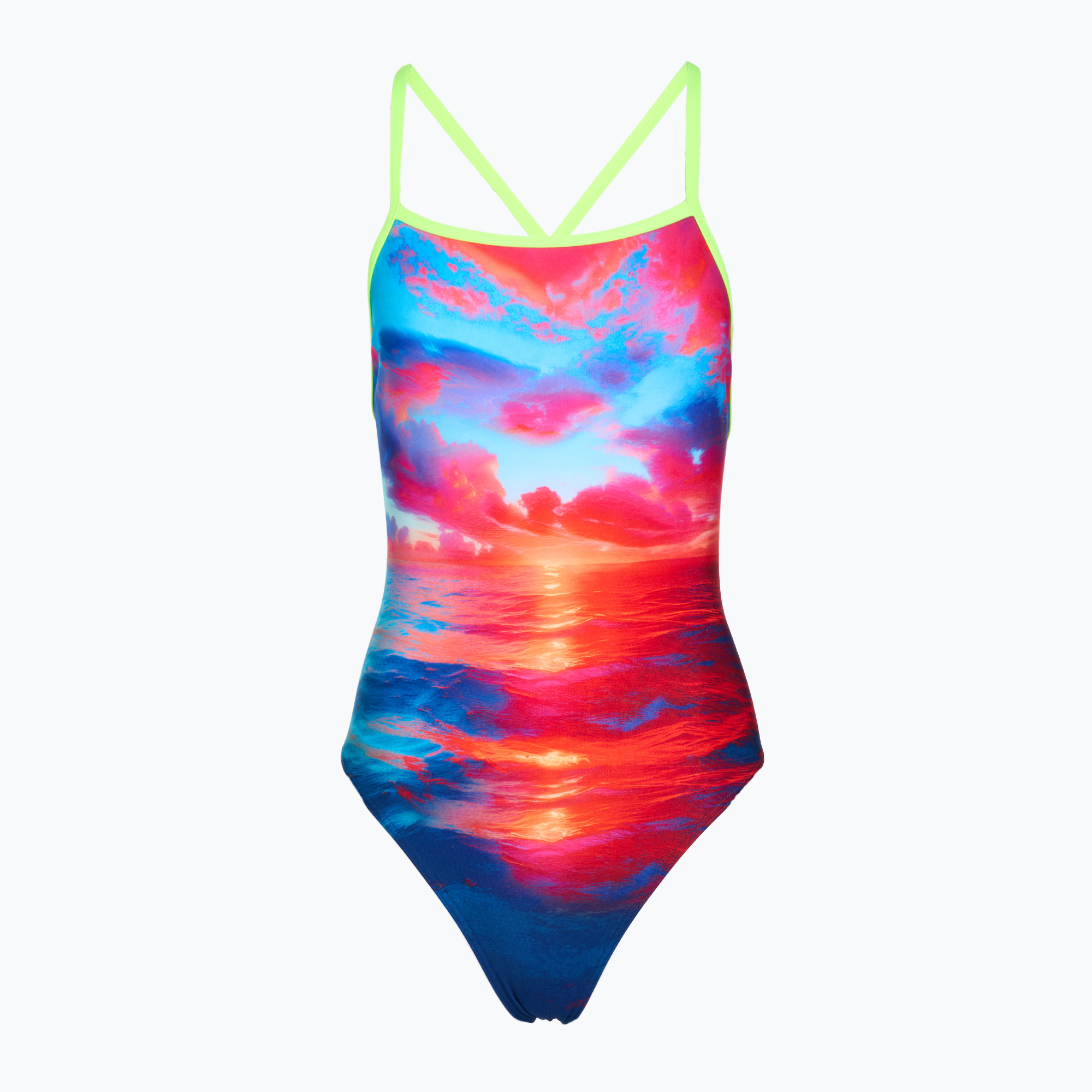 Дамски цял бански костюм Funkita Tie Me Tight One Piece sunset delight