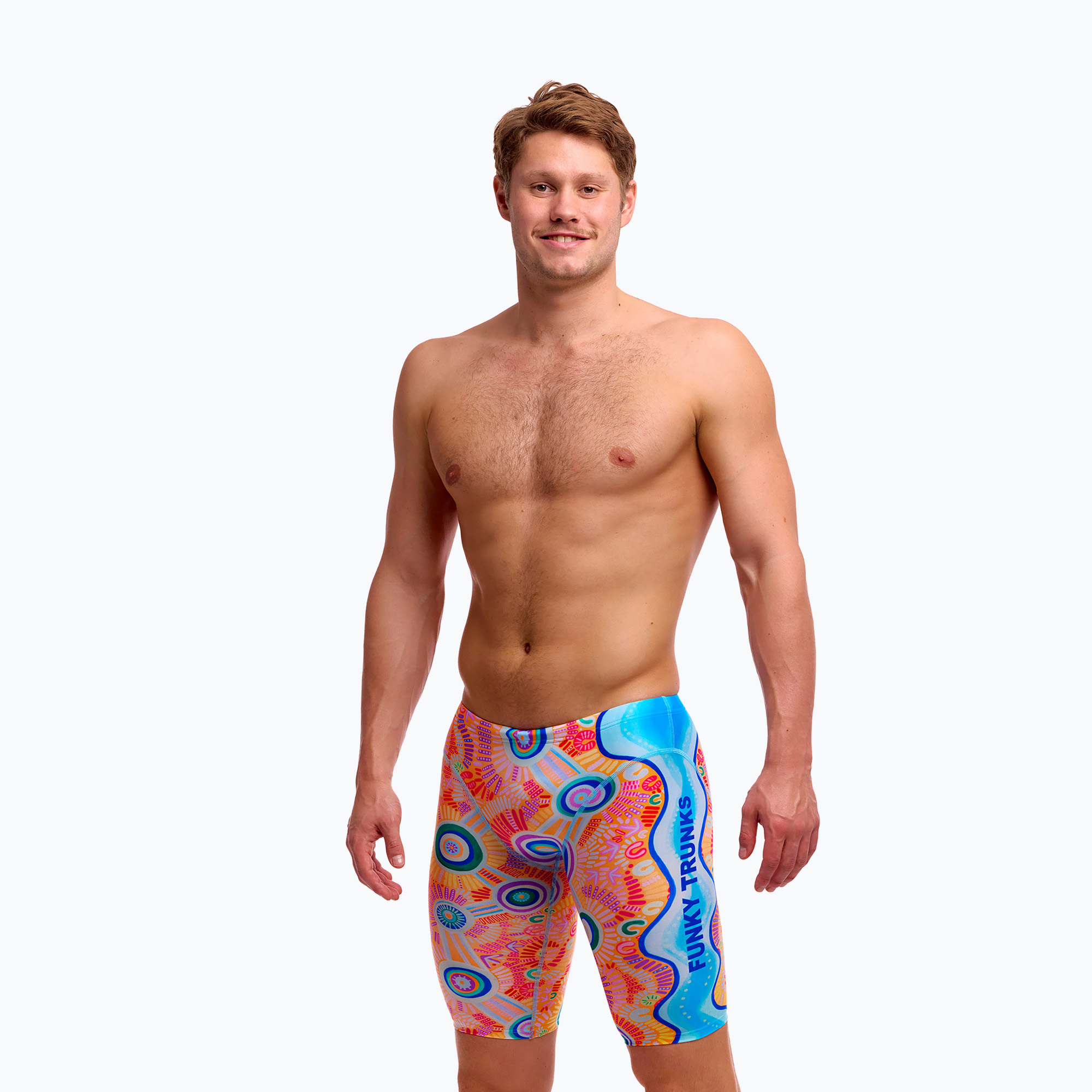 Jammer-uri de înot pentru bărbați Funky Trunks Fast Training Jammer kulin colour