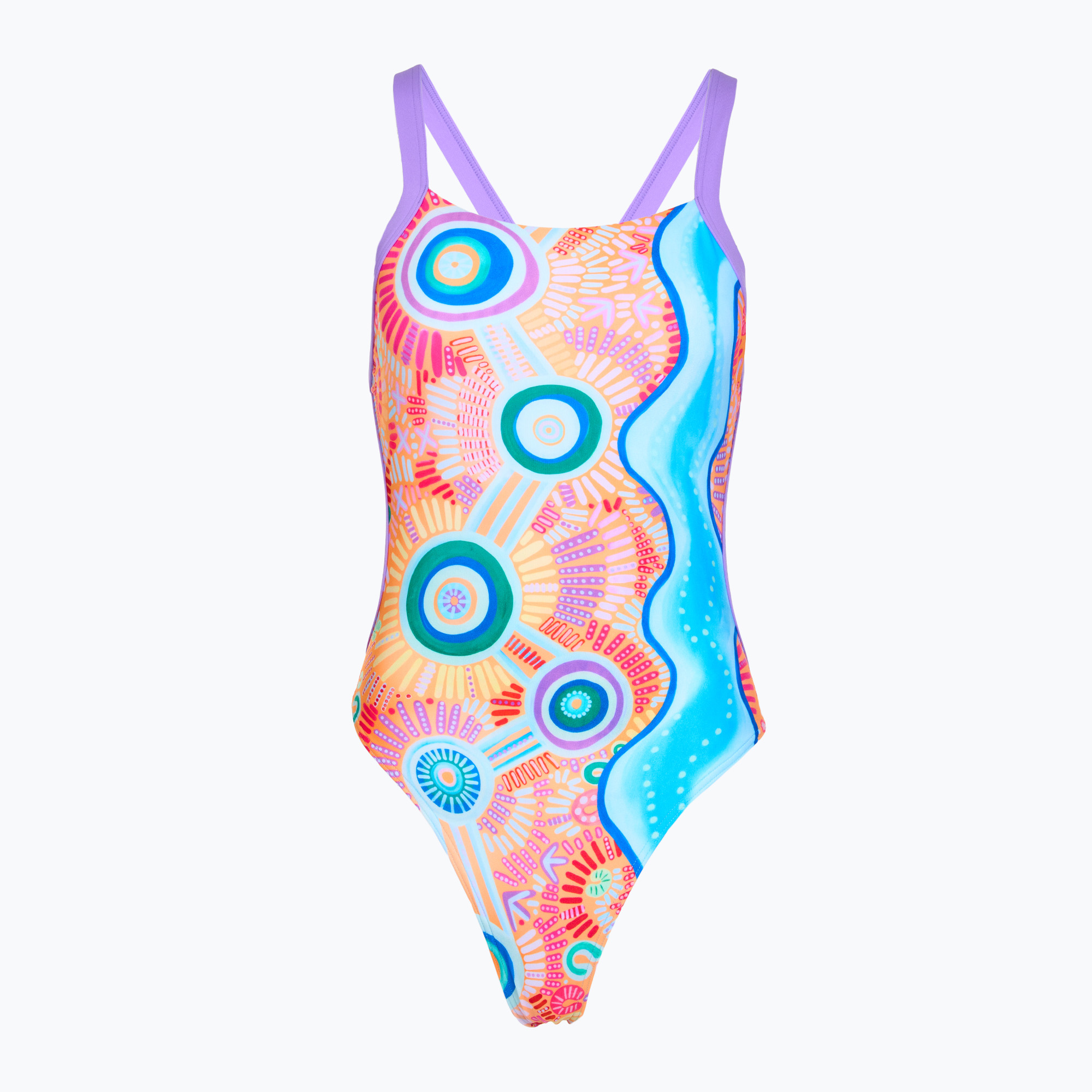 Дамски цял бански костюм Funkita Brace Free One Piece kulin colour