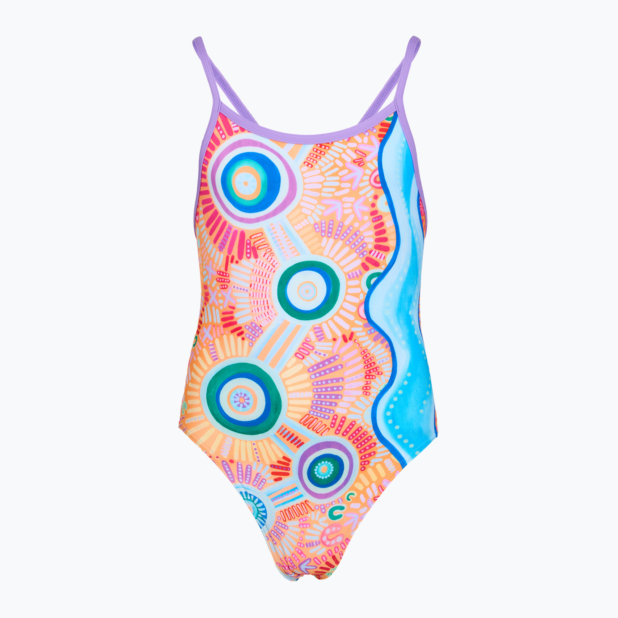 Детски цял бански костюм Funkita Single Strap One Piece kulin colour
