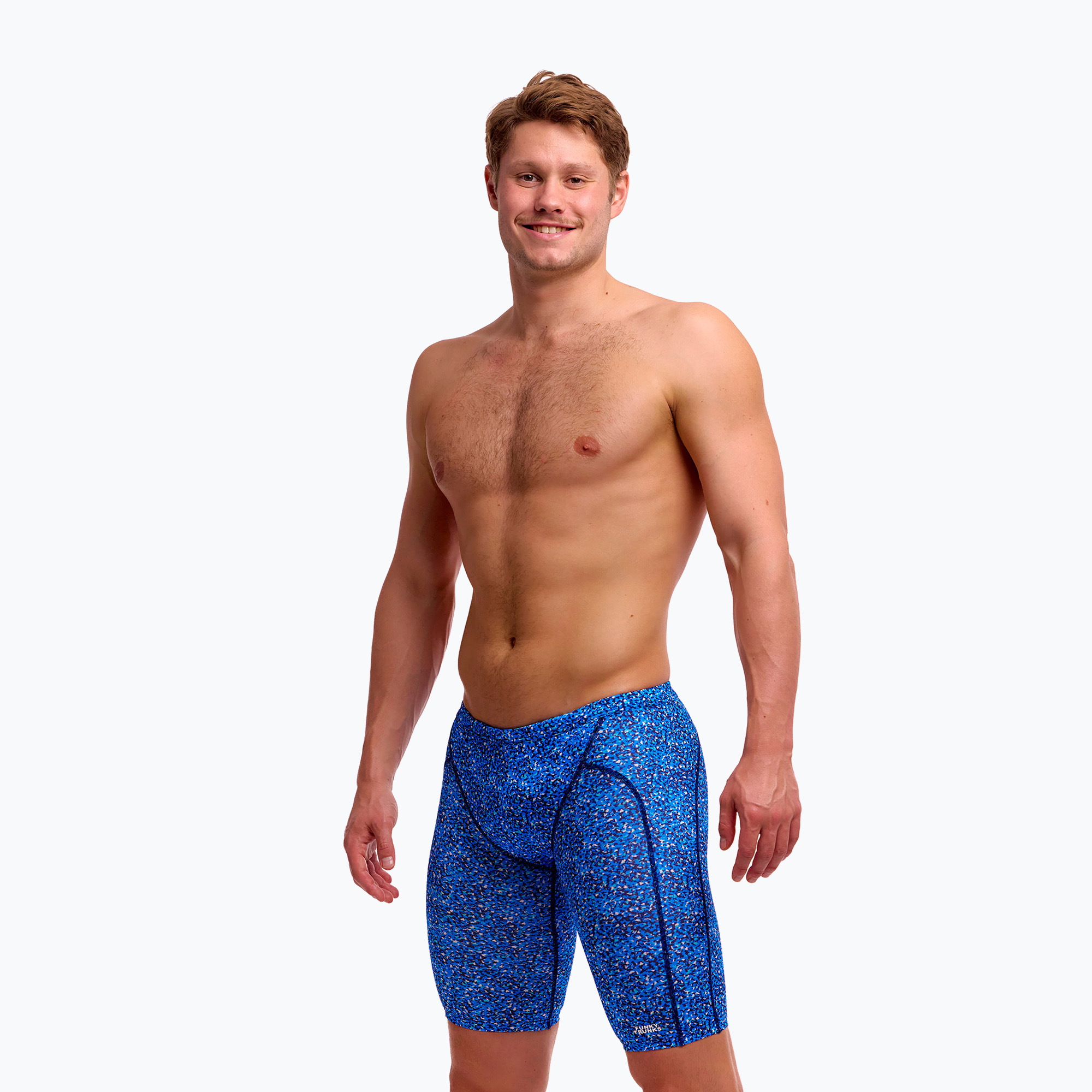 Мъжки плувни шорти тип клин Funky Trunks Training Jammers pebble beach