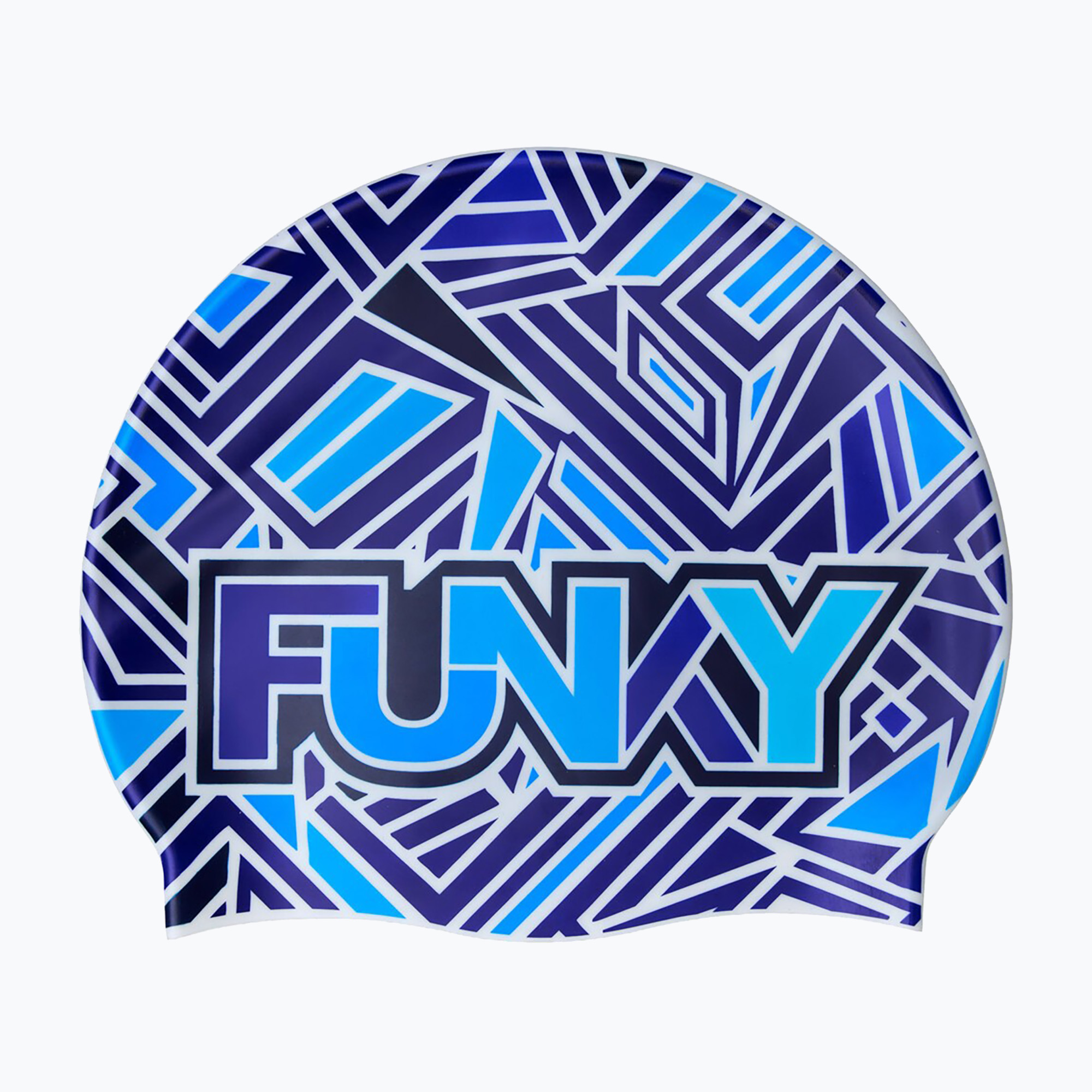 Плувна шапка Funky Silicone blue bits